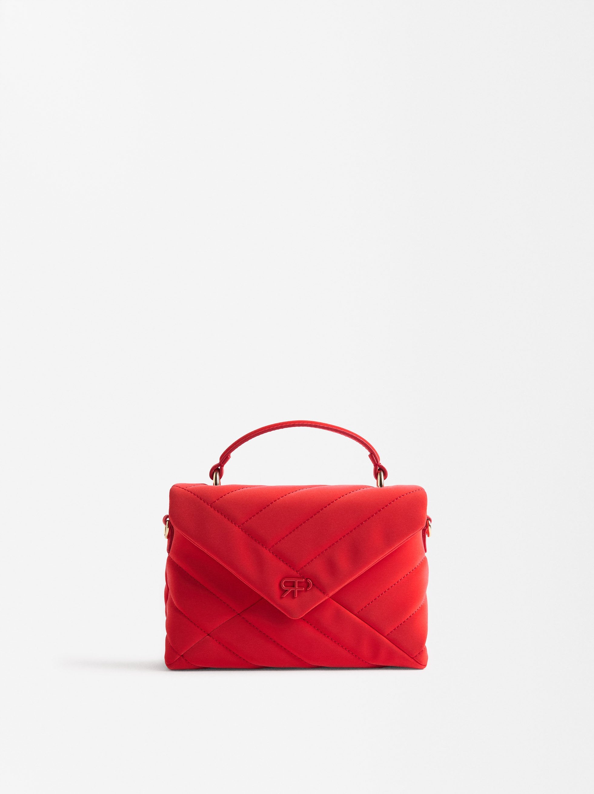 Cartera De Mano Con Textura Suave