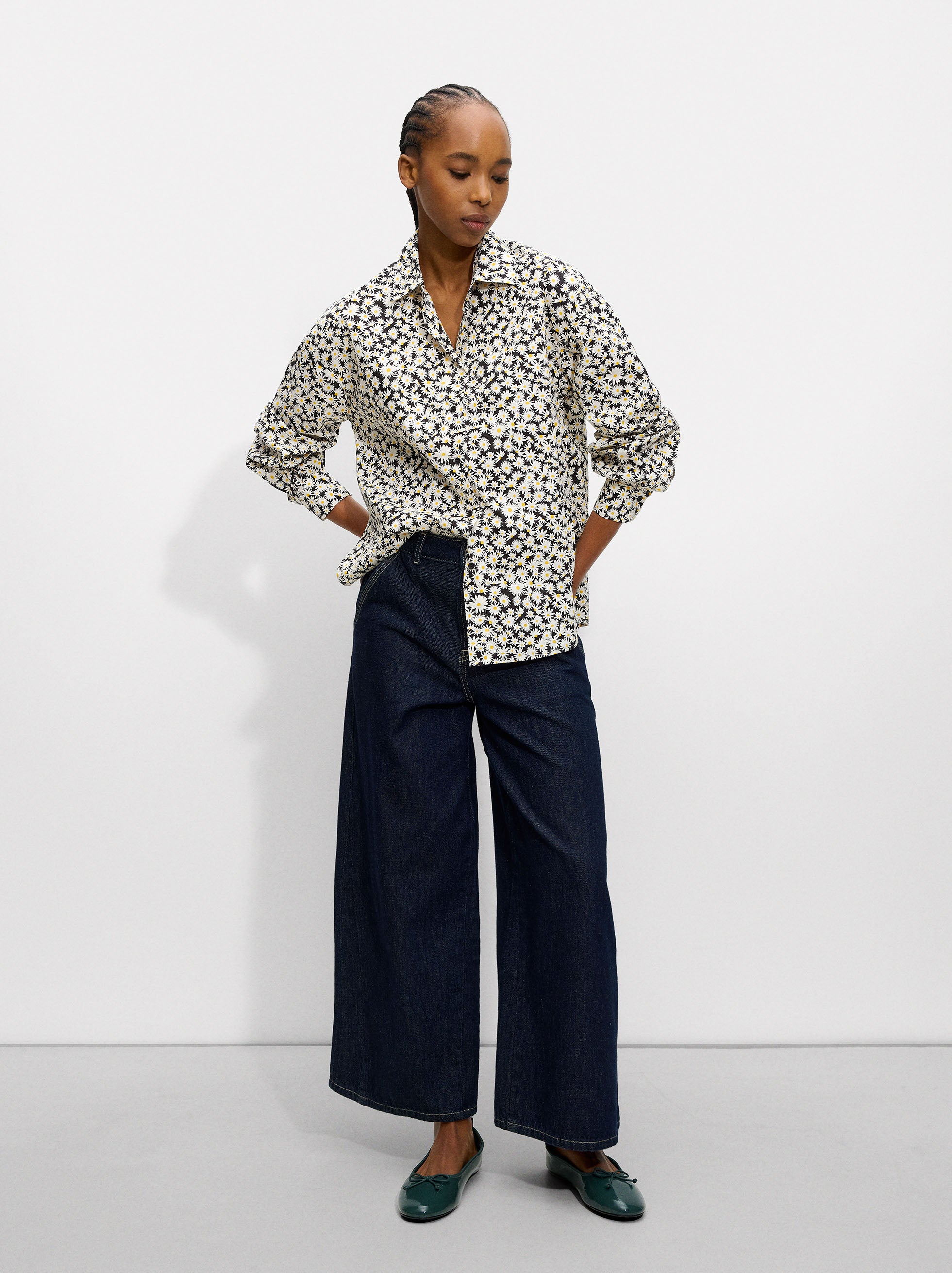 Camisa Estampado Margaritas