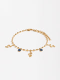 Pulsera Con Piedras Y Serpientes - Acero Inoxidable