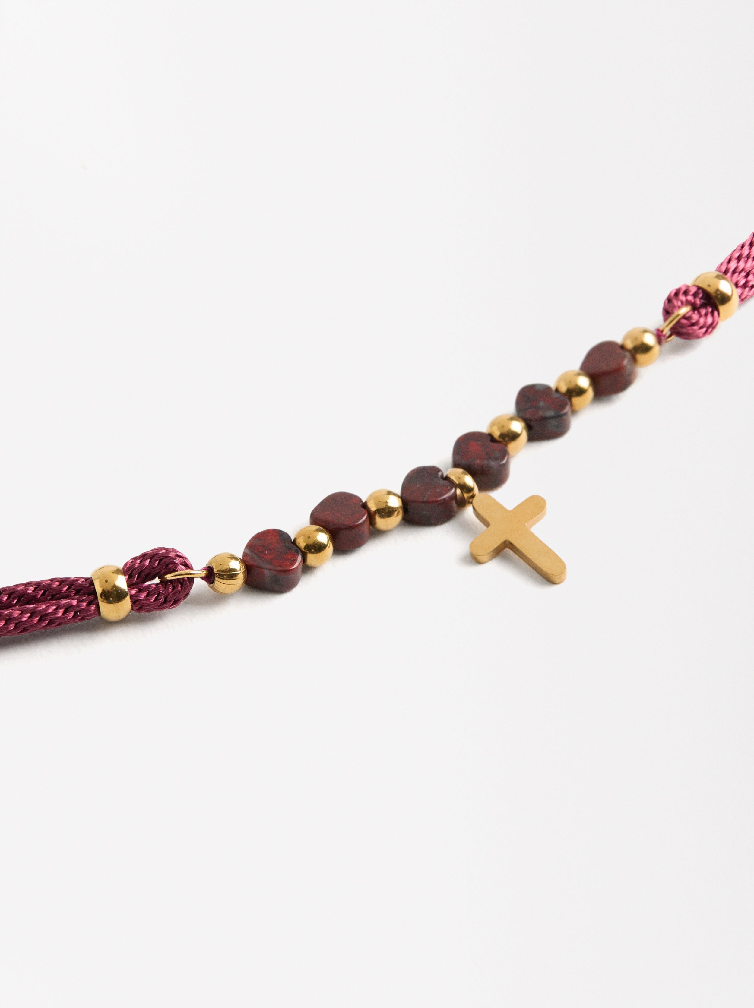 Pulsera Ajustable Con Charm - Acero Inoxidable