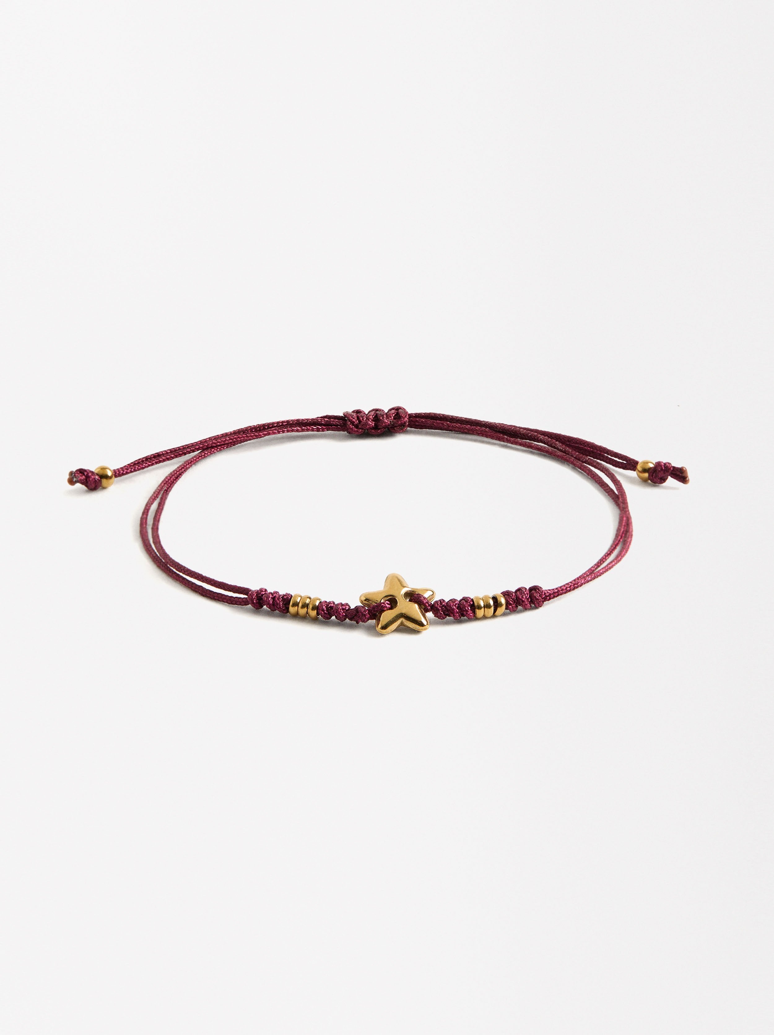 Pulsera Ajustable Con Charm - Acero Inoxidable