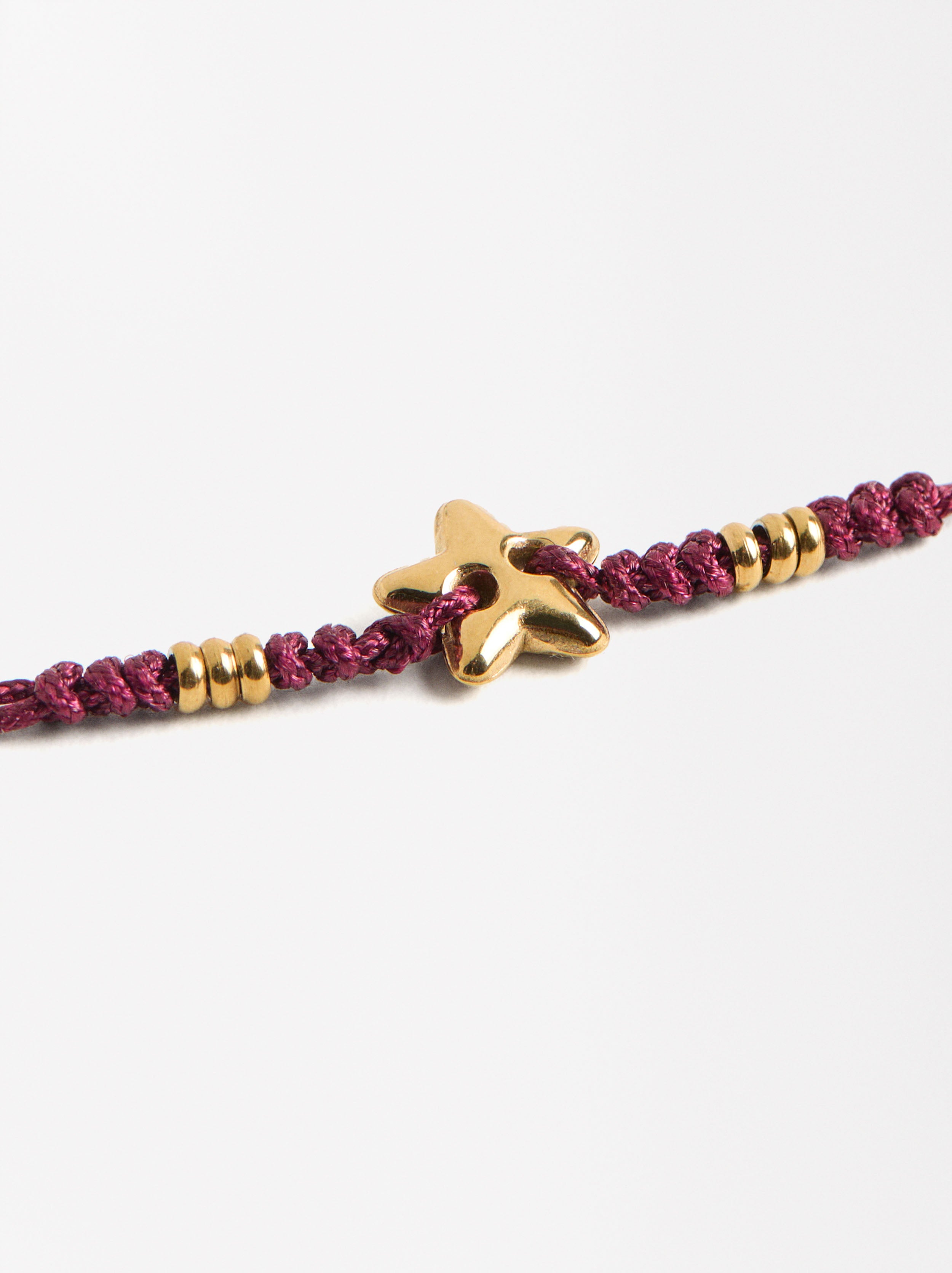 Pulsera Ajustable Con Charm - Acero Inoxidable
