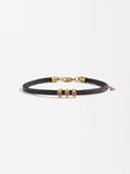 Pulsera Ajustable Con Charm - Acero Inoxidable