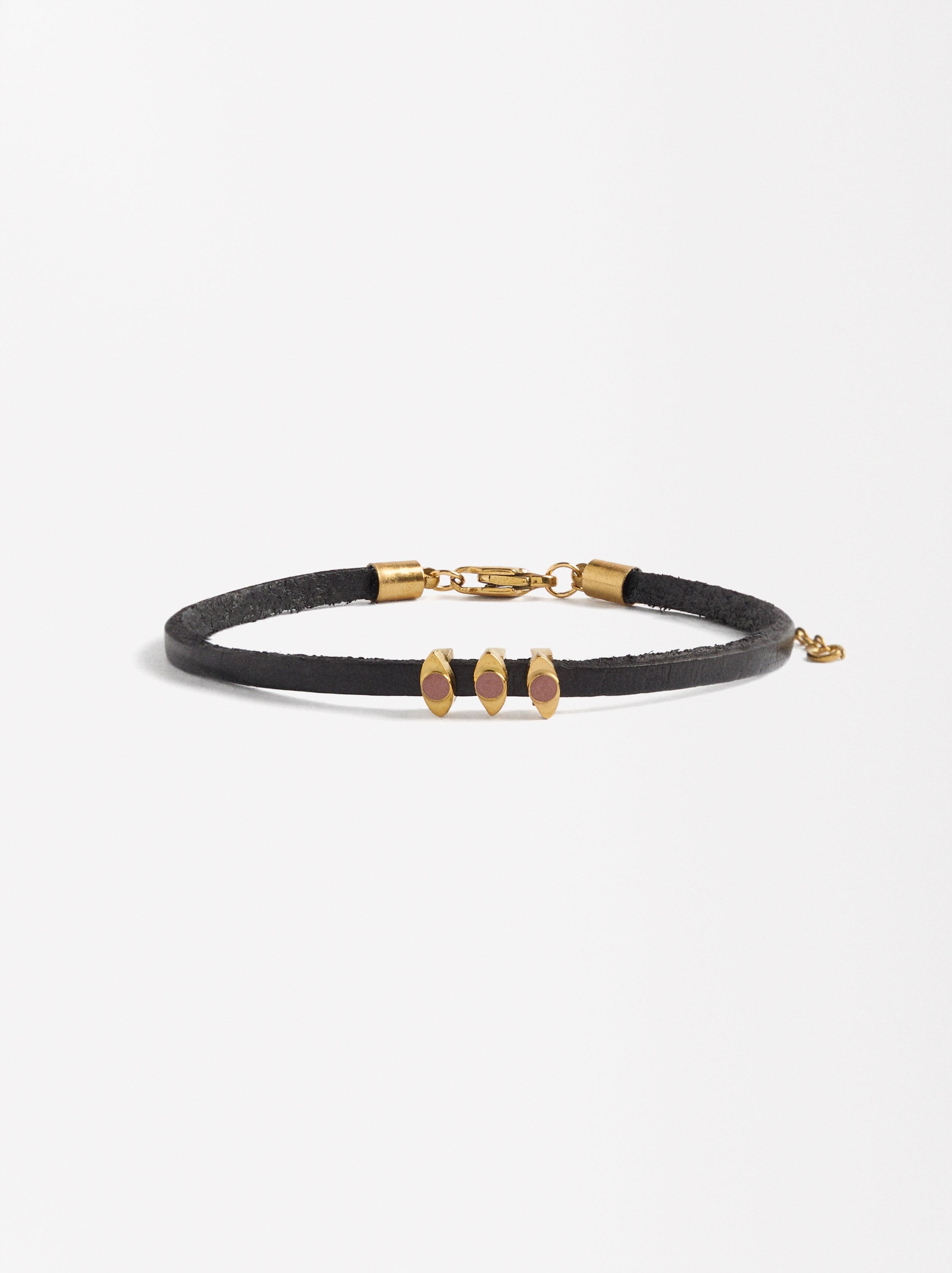 Pulsera Ajustable Con Charm - Acero Inoxidable