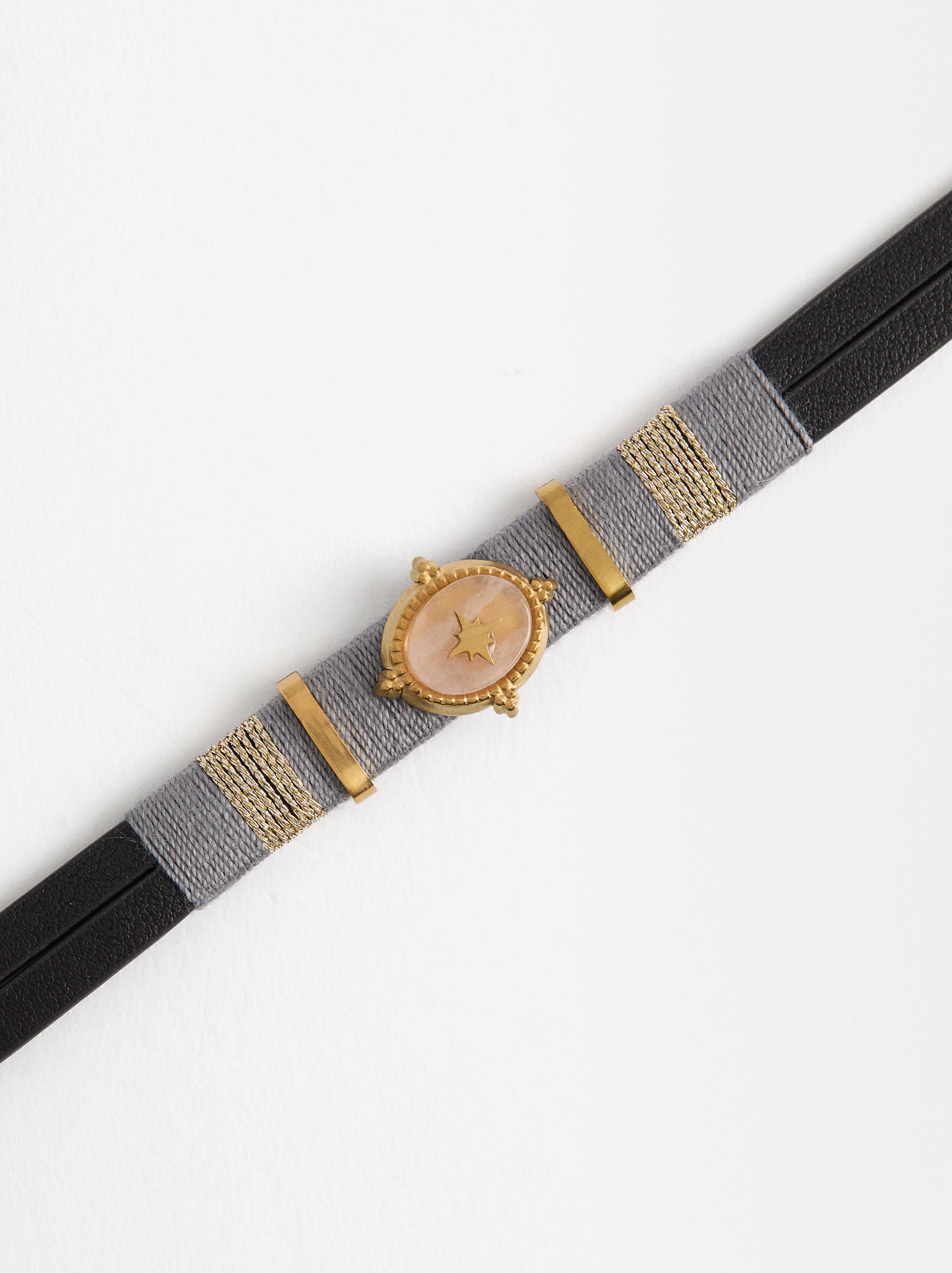 Pulsera Con Piedra - Acero Inoxidable