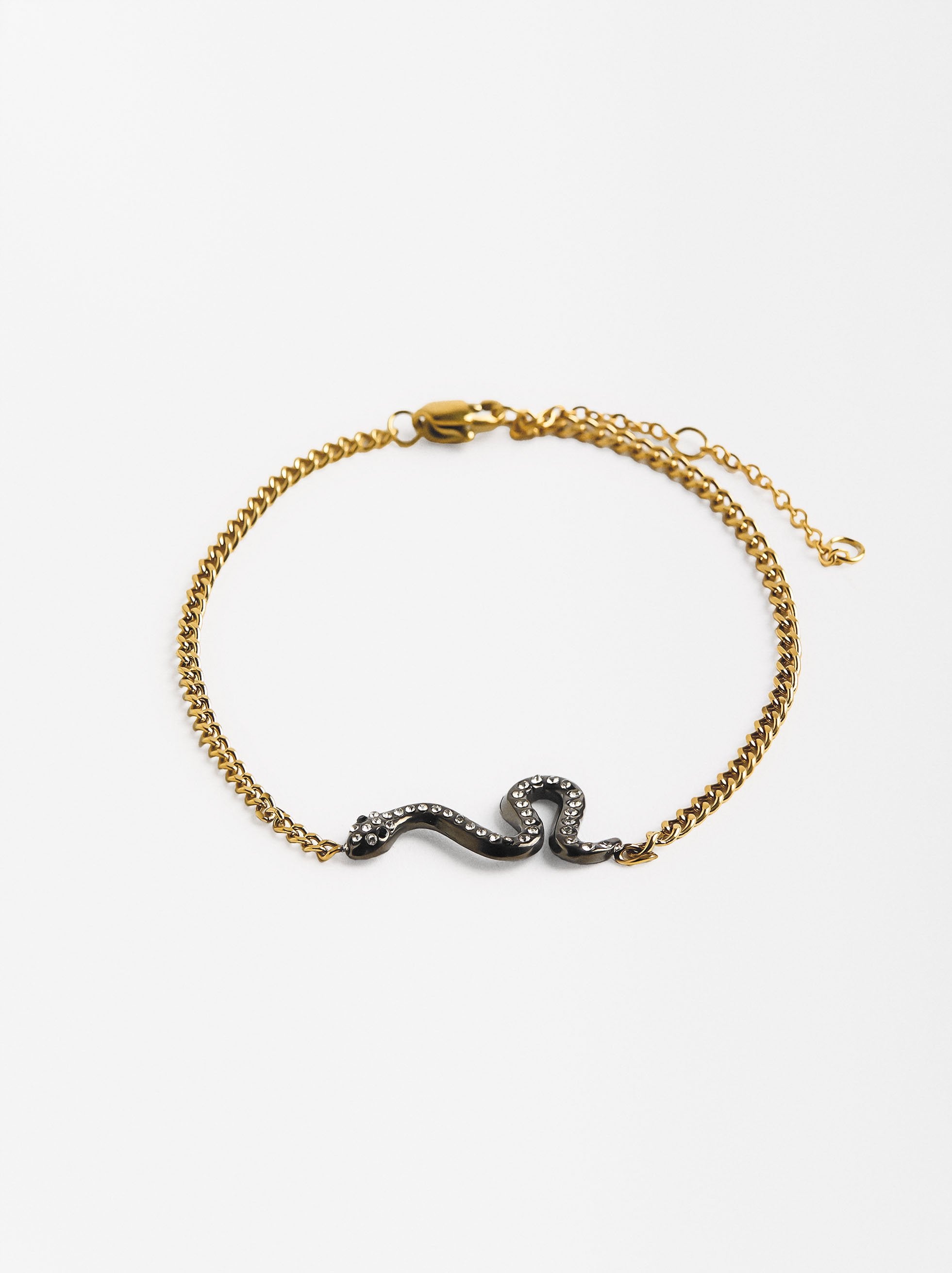 Pulsera Bicolor Serpiente - Acero Inoxidable