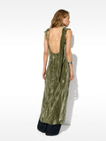 Vestido De Terciopelo Con Tirantes