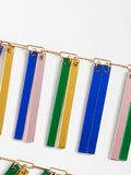 Collar Corto Con Filas Multicolores