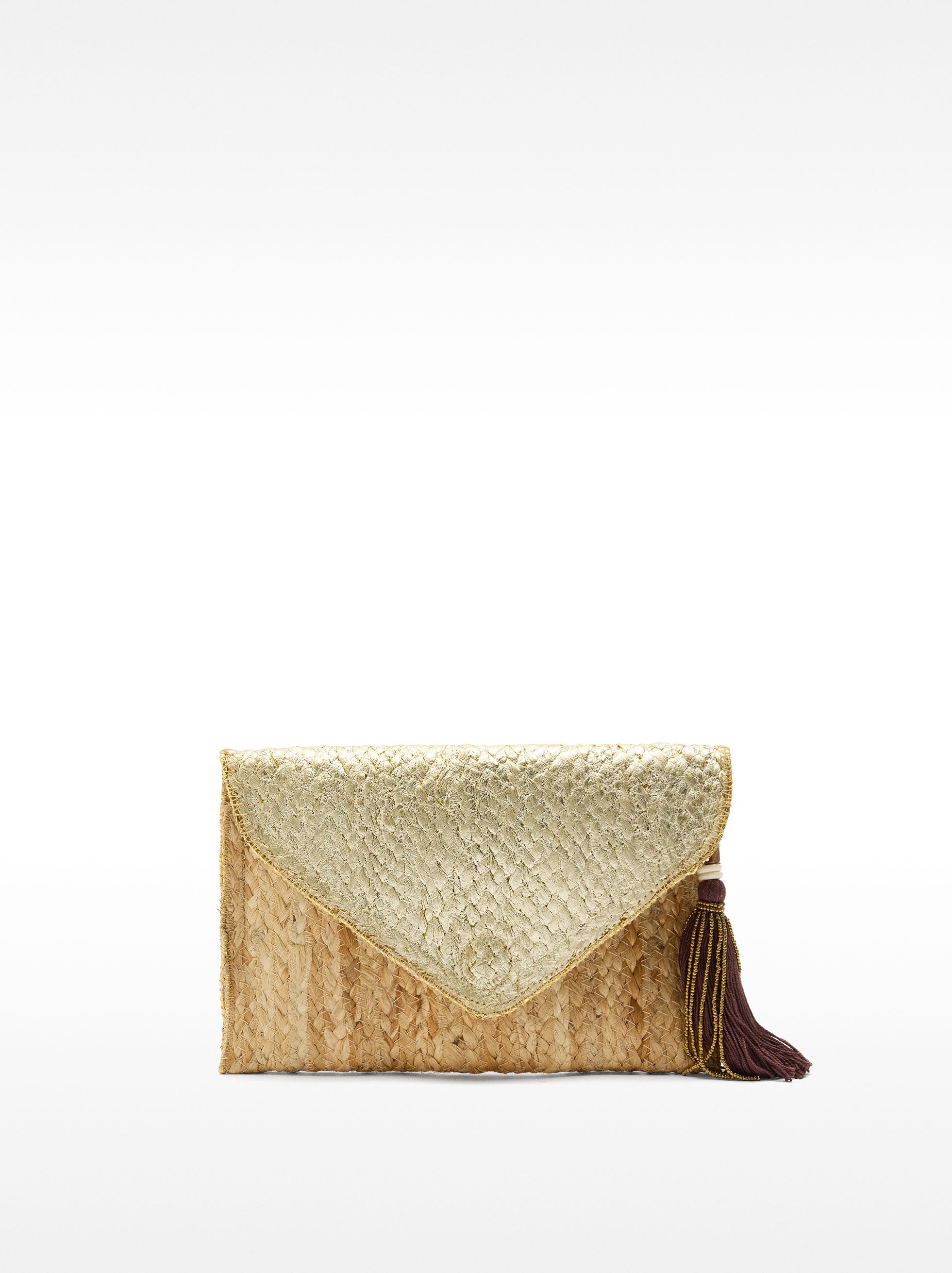 Cartera De Fiesta Yute Metalizado