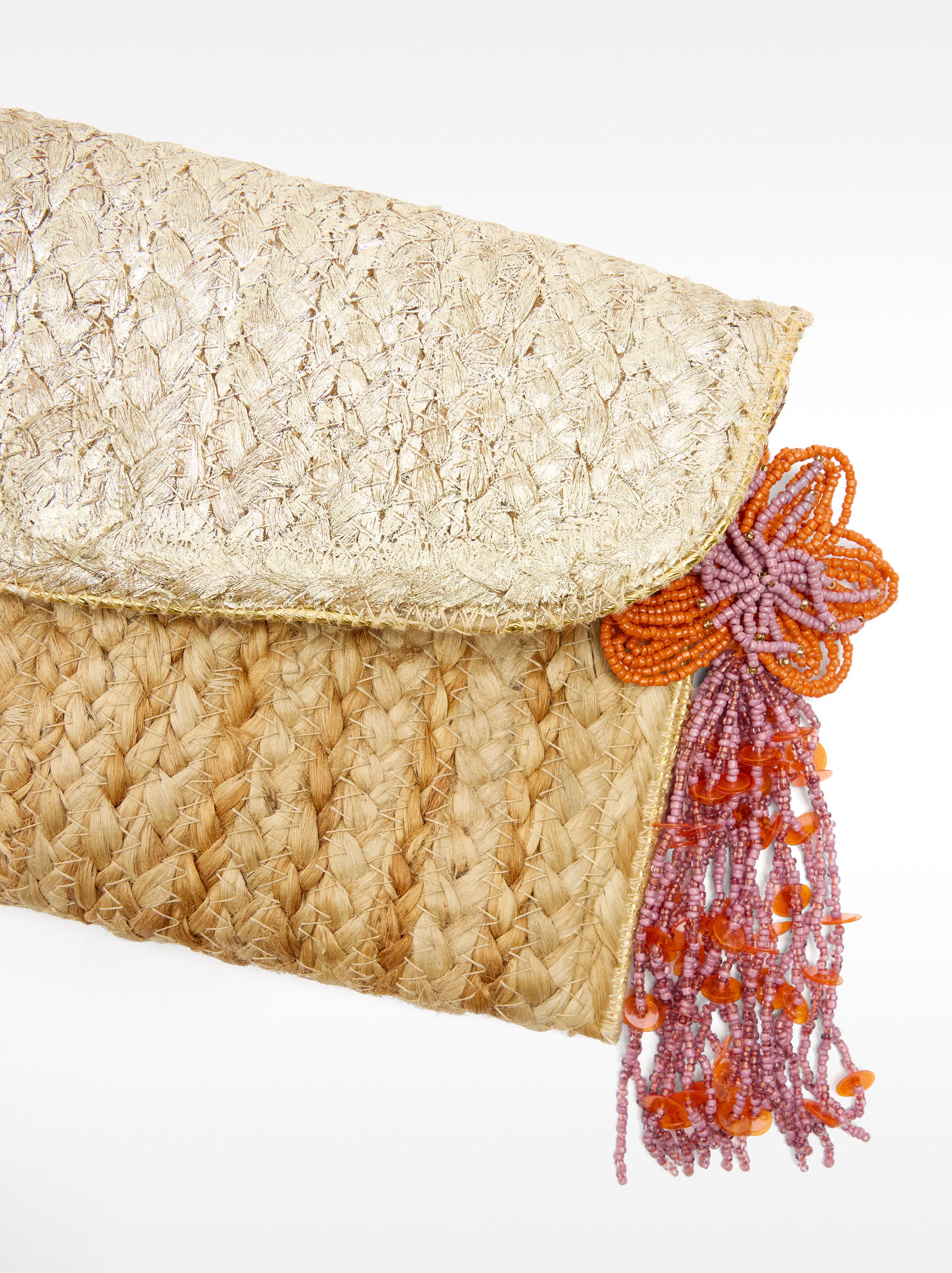 Cartera De Fiesta Yute Metalizado