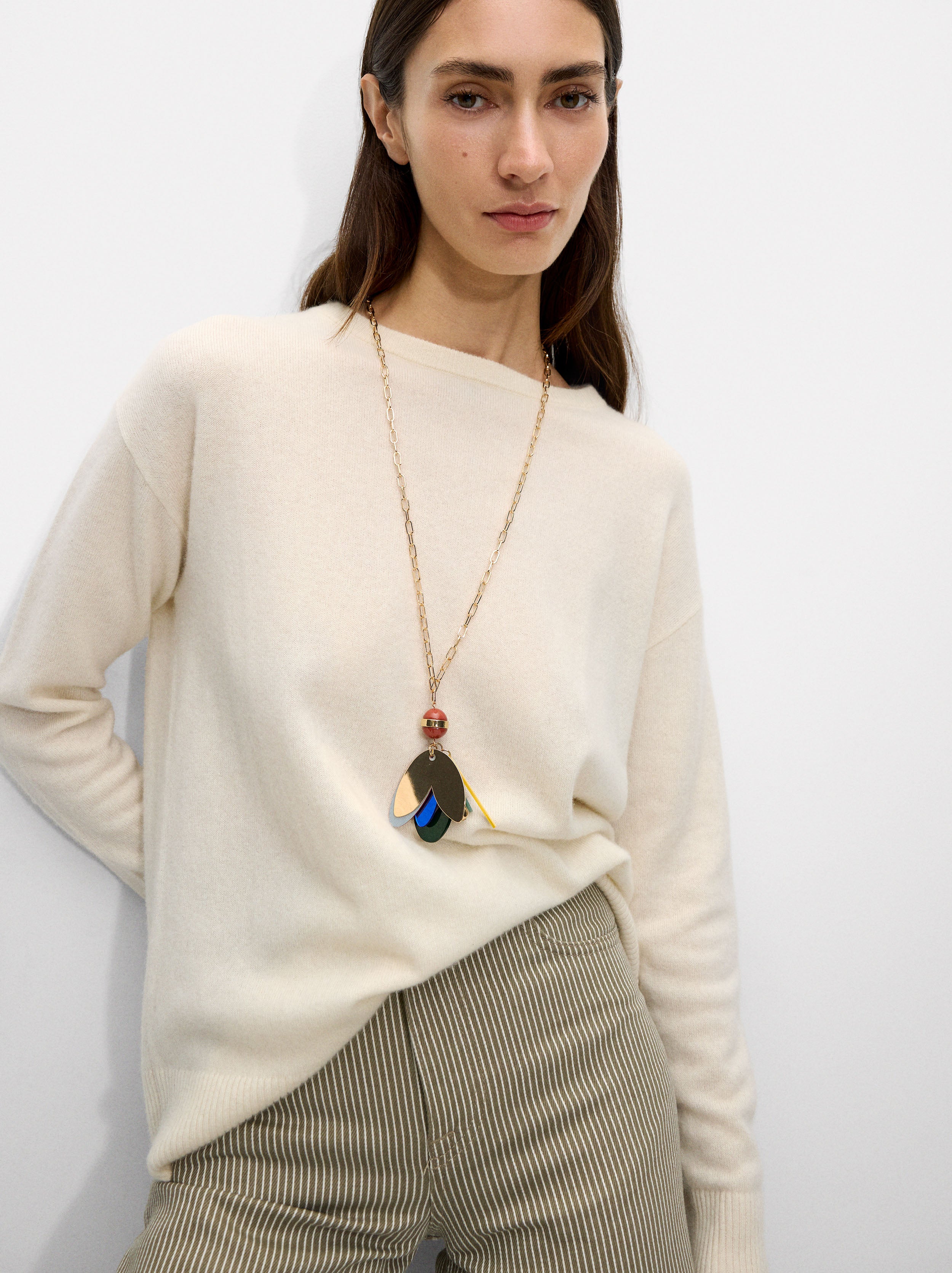 Collar De Eslabones Multicolores