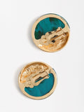 Aretes Redondos Efecto Piedra