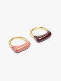 Set De Anillos Bicolor