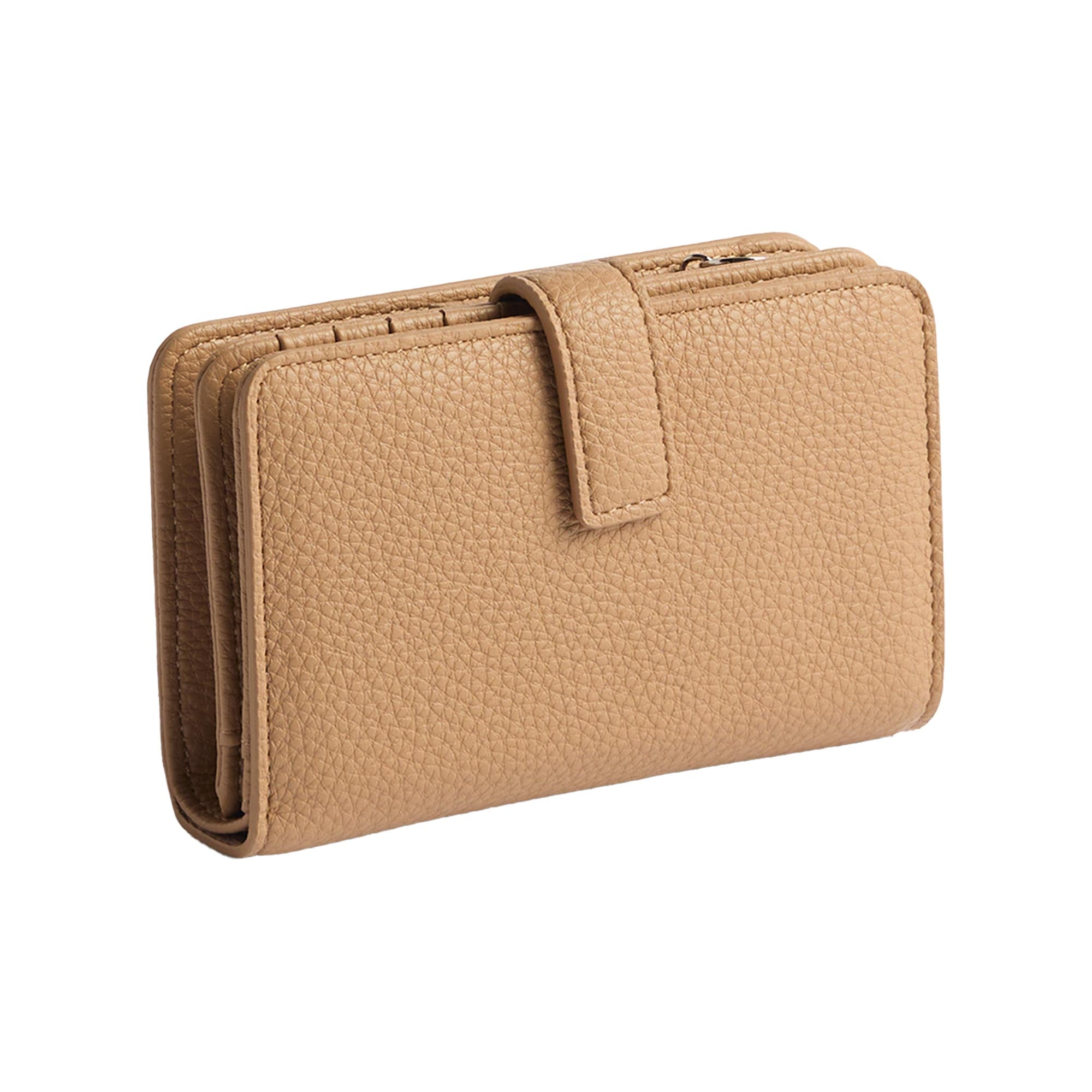 Cartera Mediana Con Textura