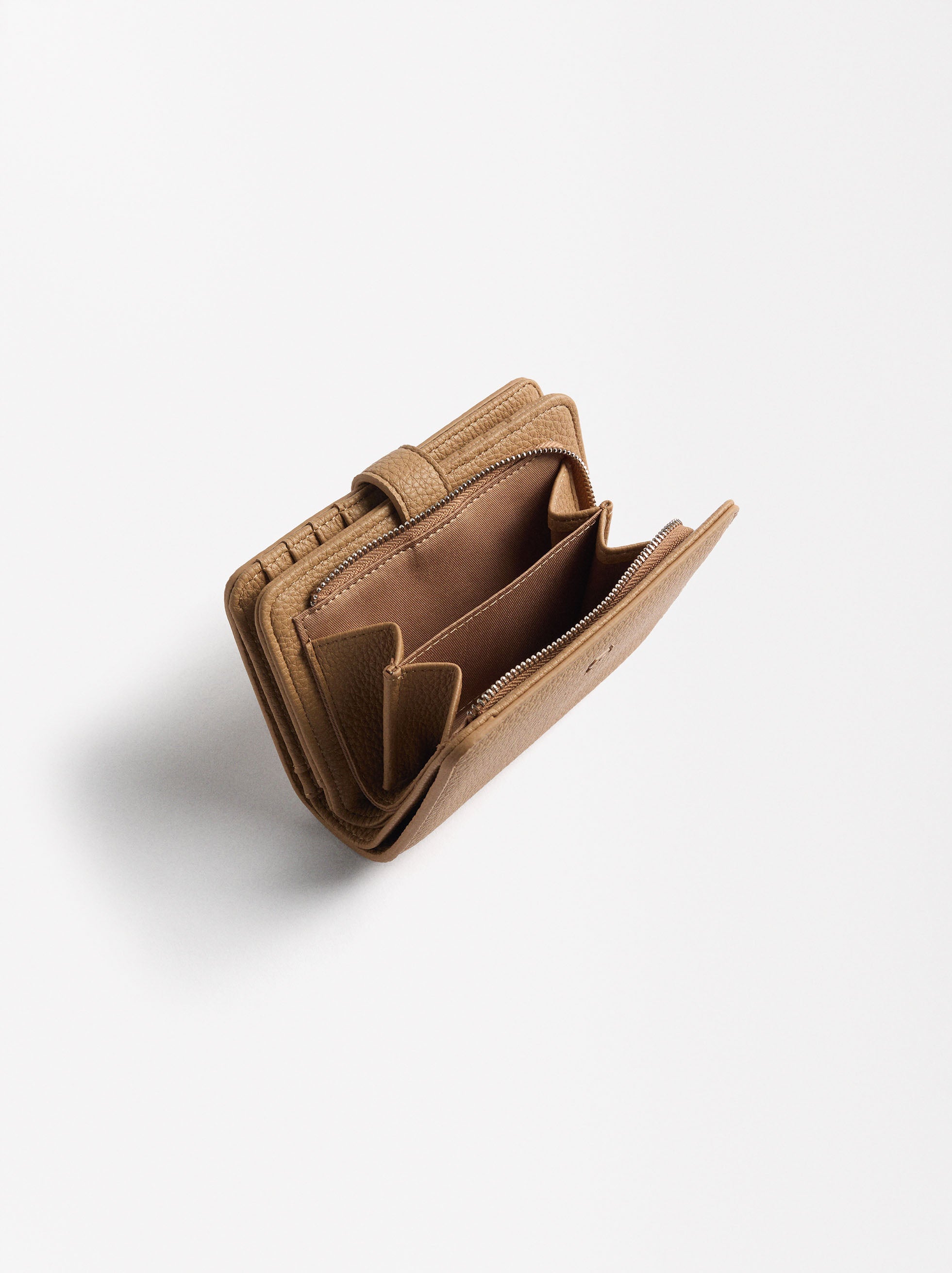 Billetera Mediana Con Textura