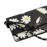 Cartera Estampado Margaritas Con Textura