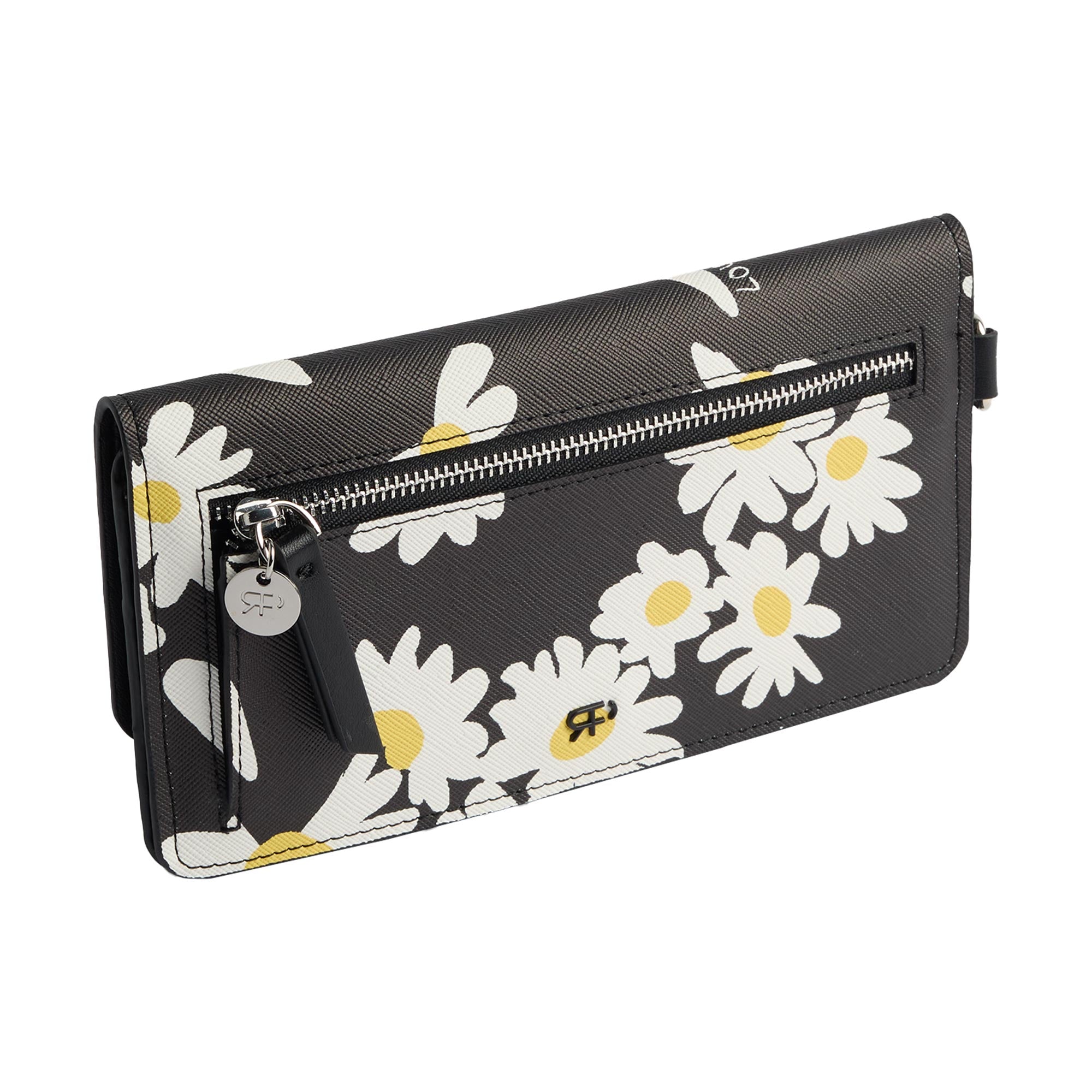Cartera Estampado Margaritas Con Textura