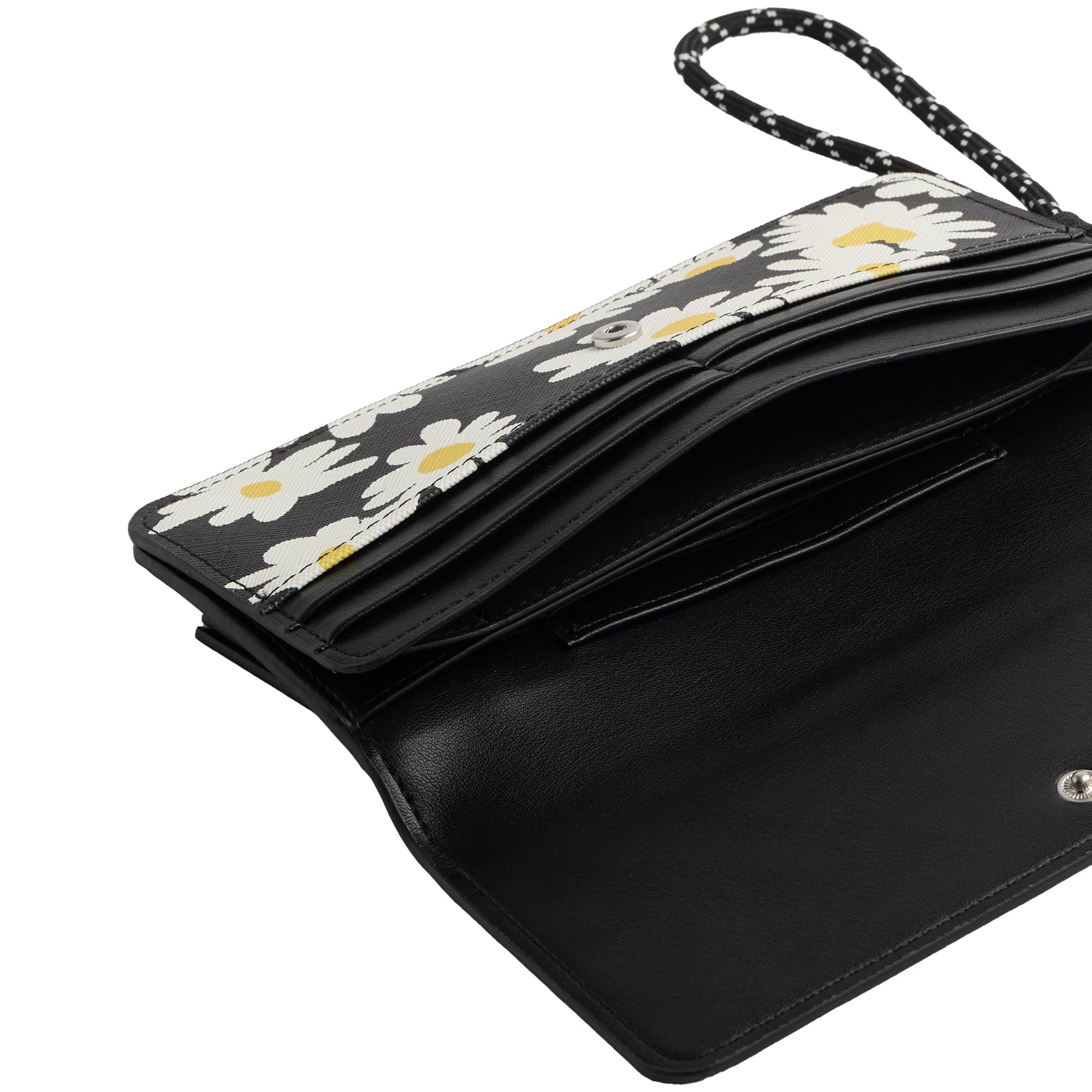 Cartera Estampado Margaritas Con Textura
