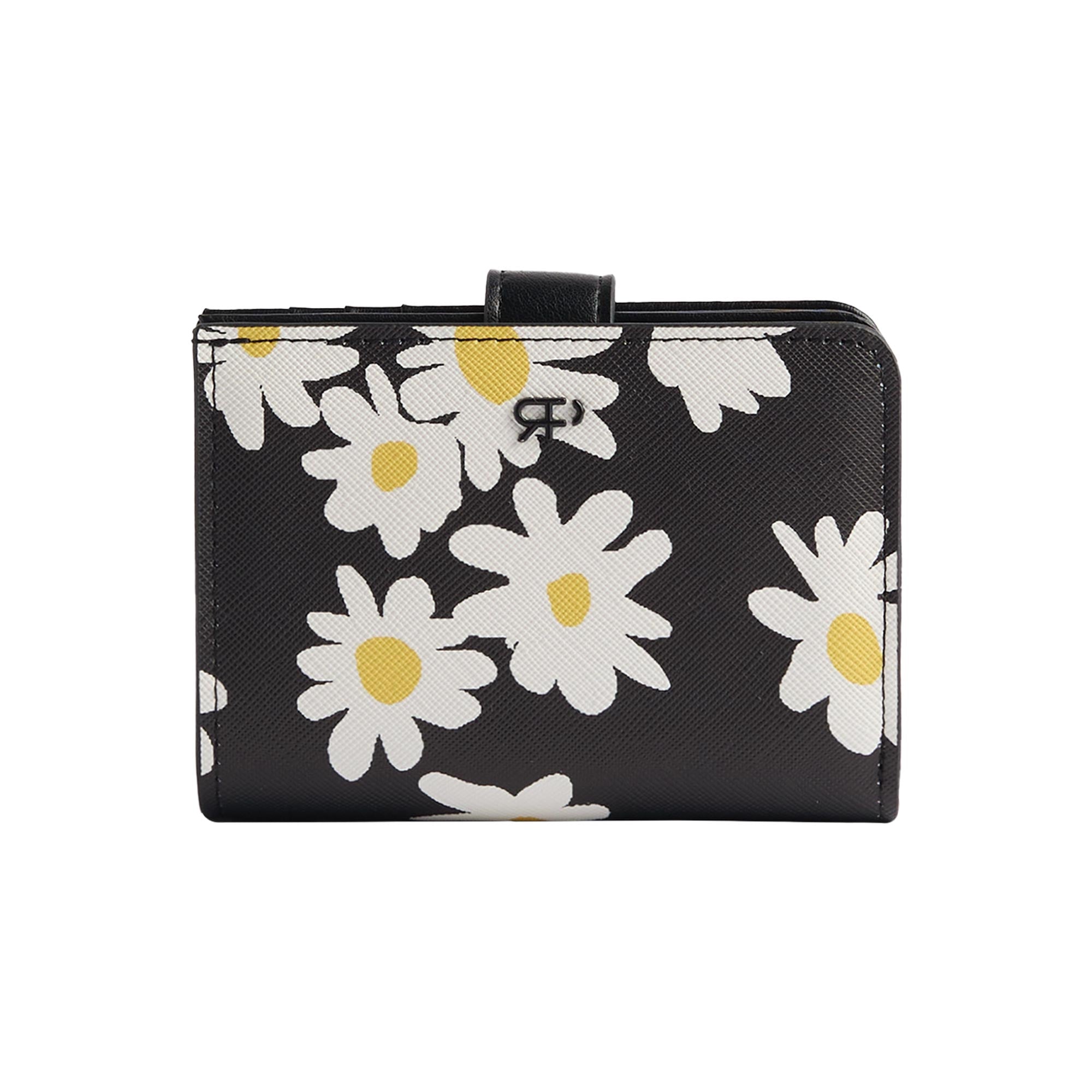 Cartera Estampado Margaritas Con Textura