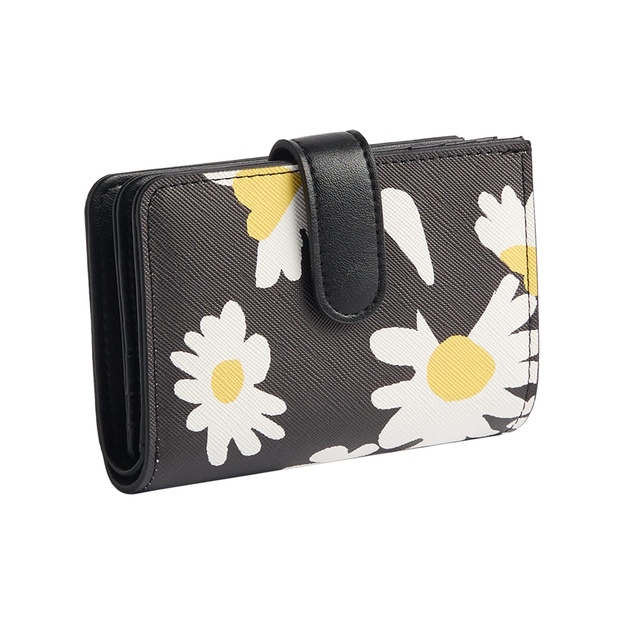 Cartera Estampado Margaritas Con Textura