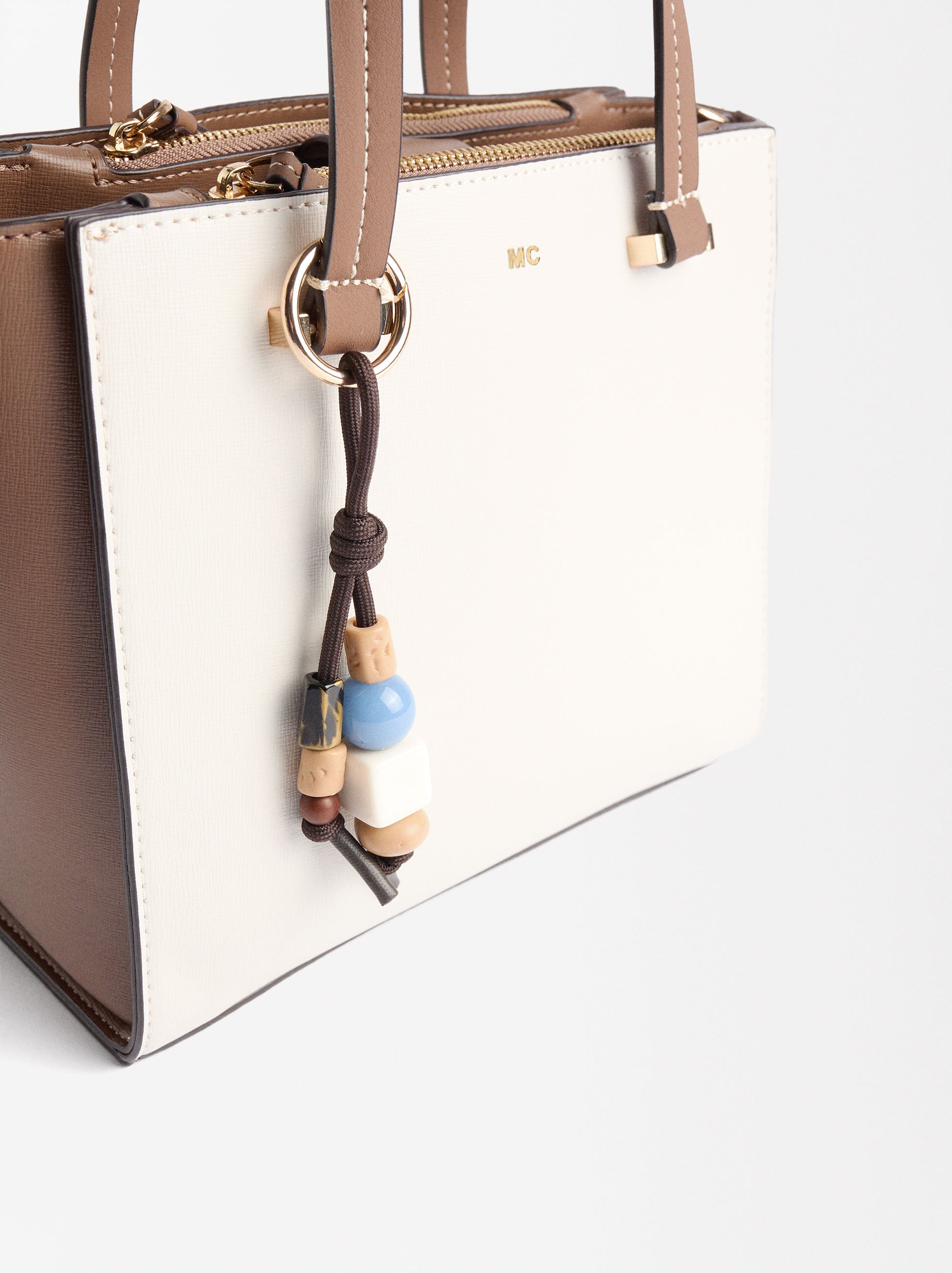 Cartera Tote Color Block Colgante