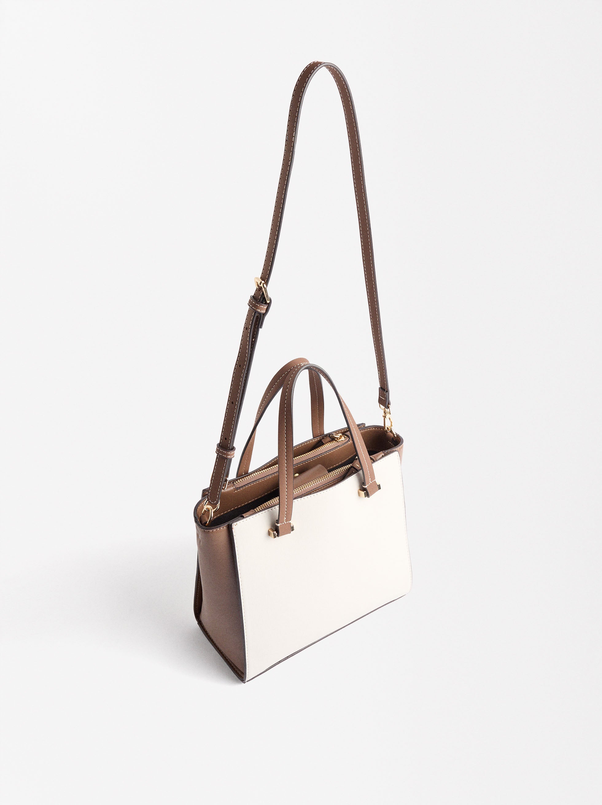 Cartera Tote Color Block Colgante