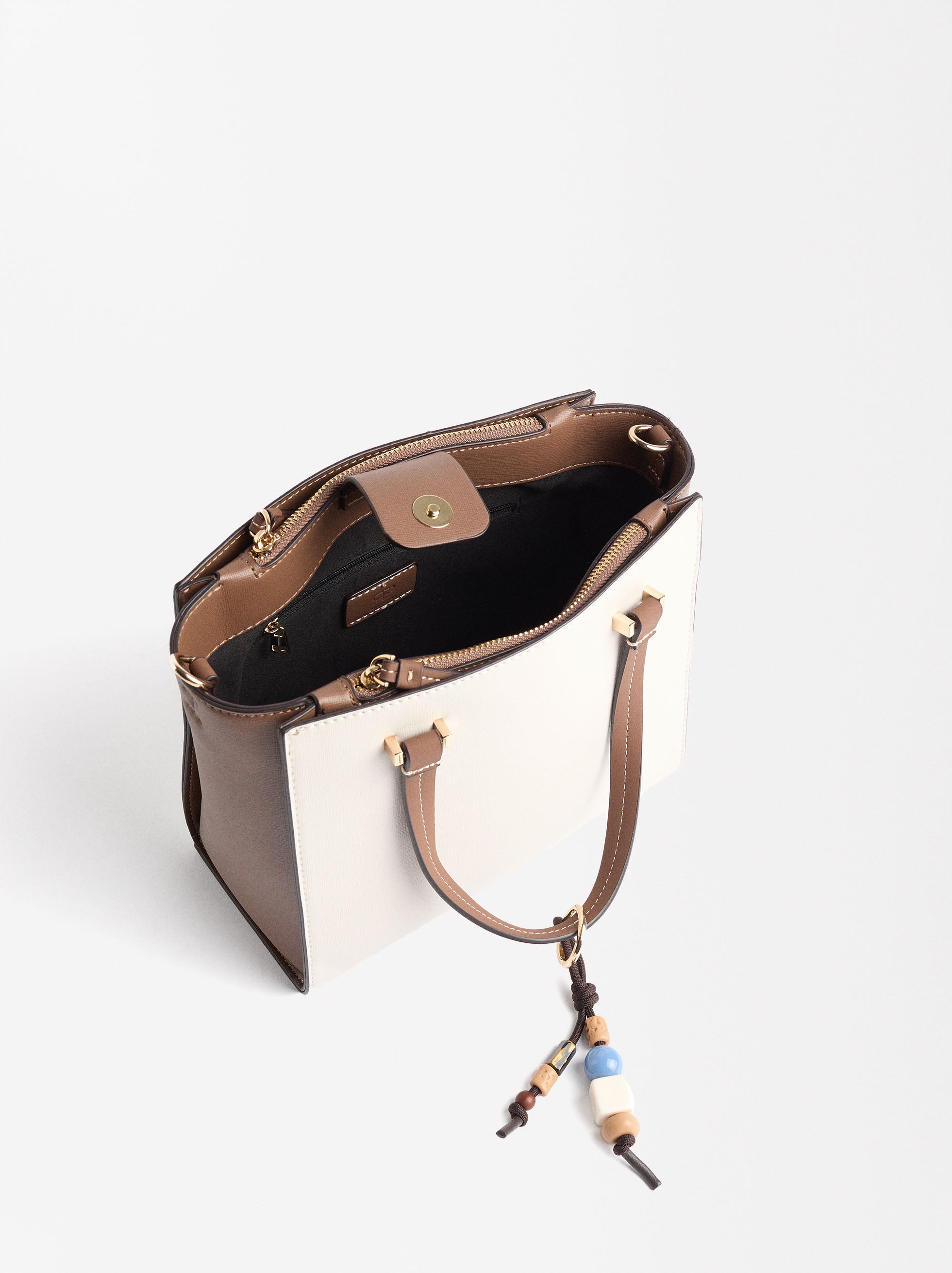 Cartera Tote Color Block Colgante