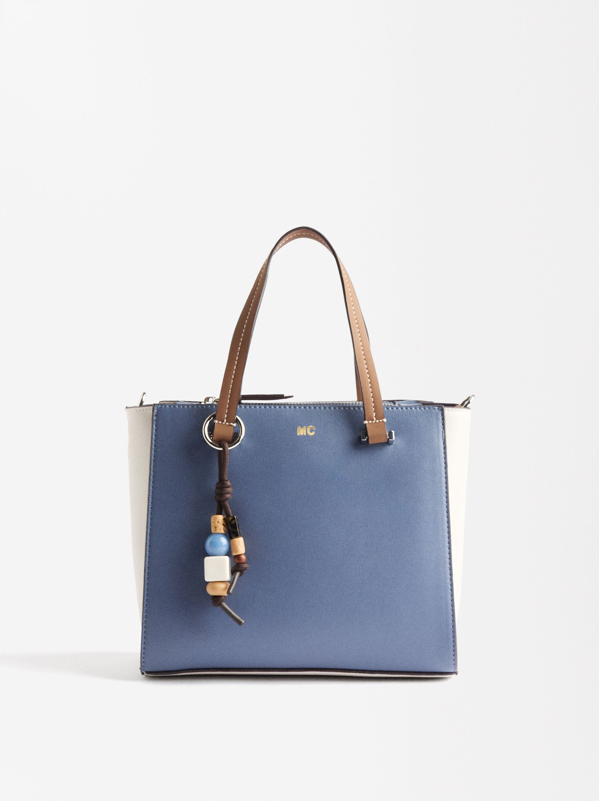 Cartera Tote Color Block Colgante