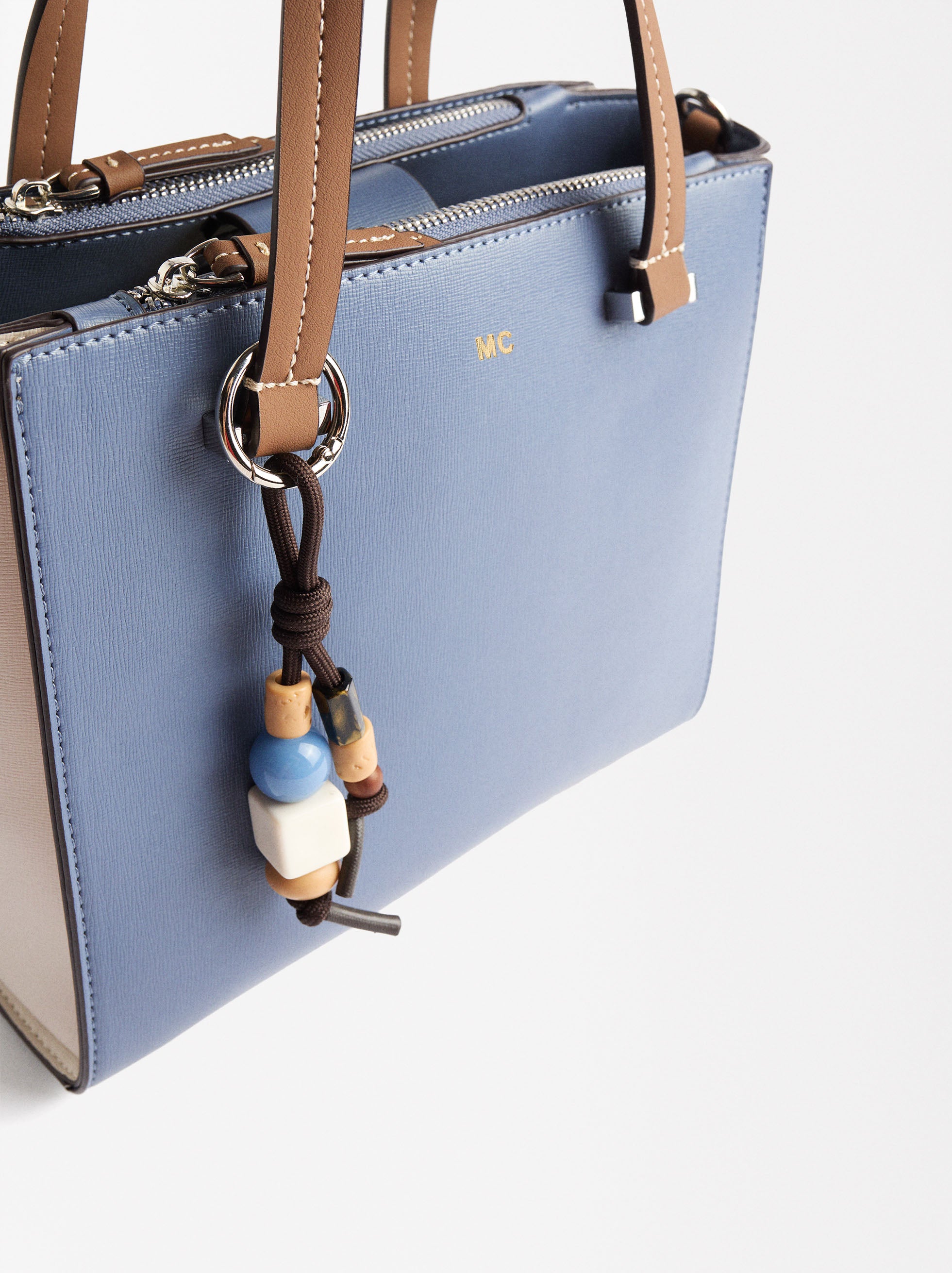 Cartera Tote Color Block Colgante