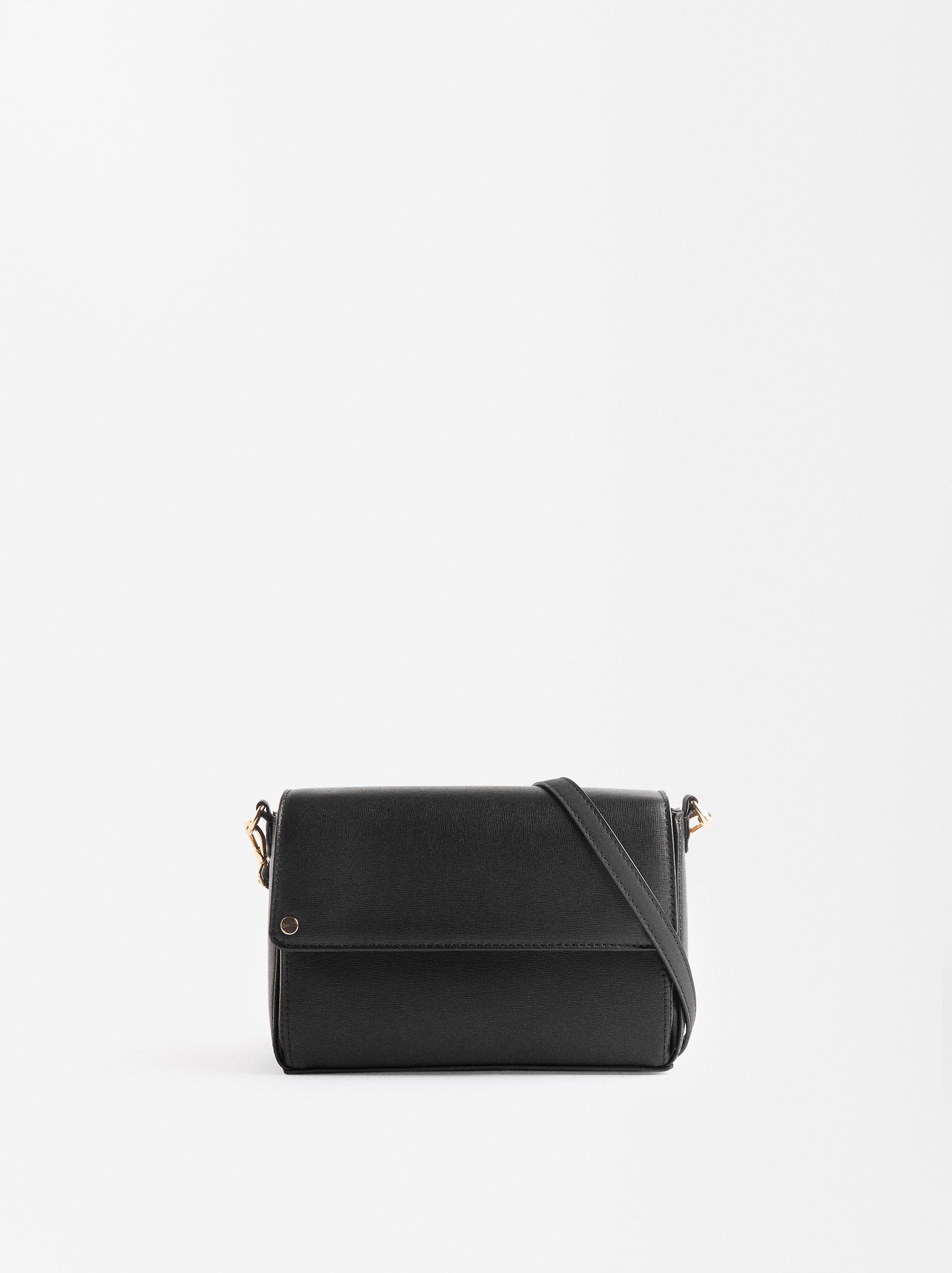 Cartera Bandolera Con Solapa