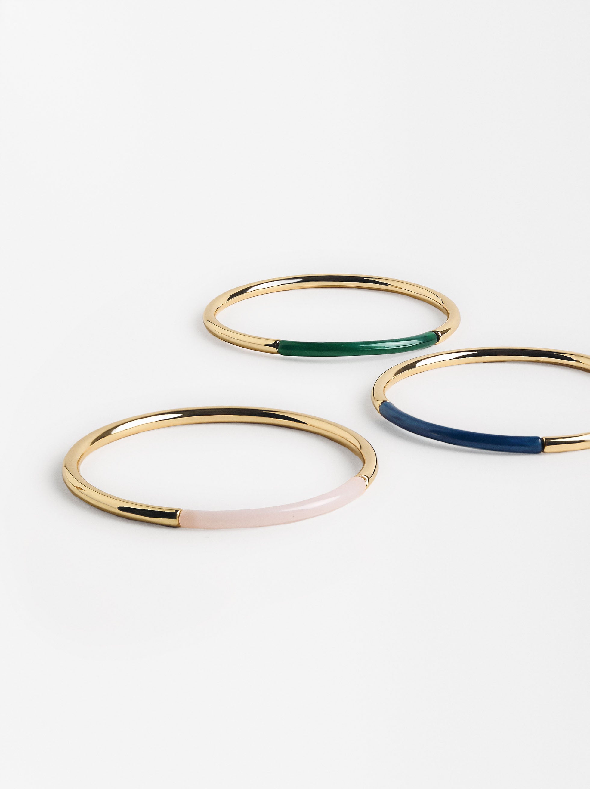 Set De Pulseras De Resina