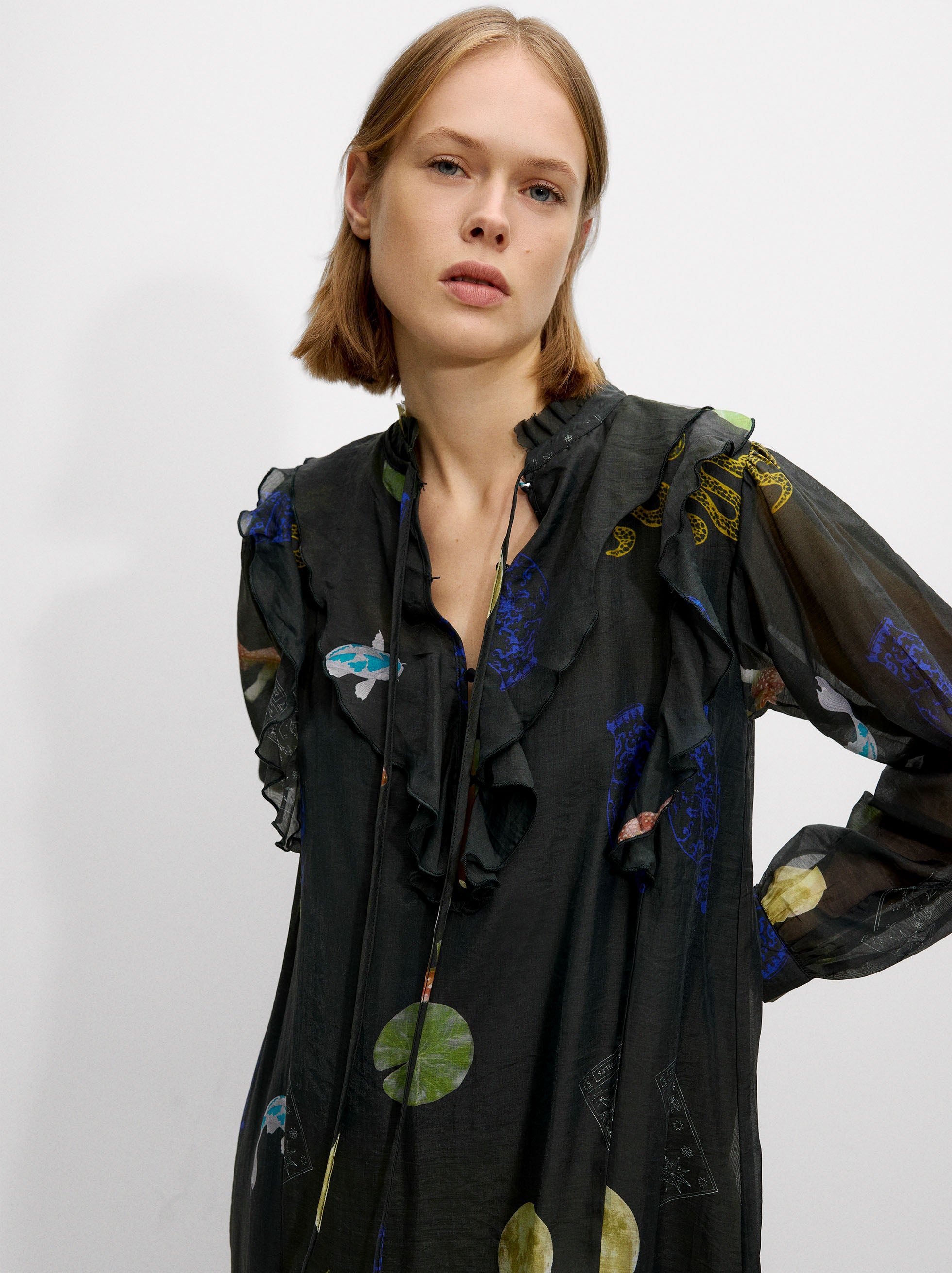 Vestido Midi Estampado