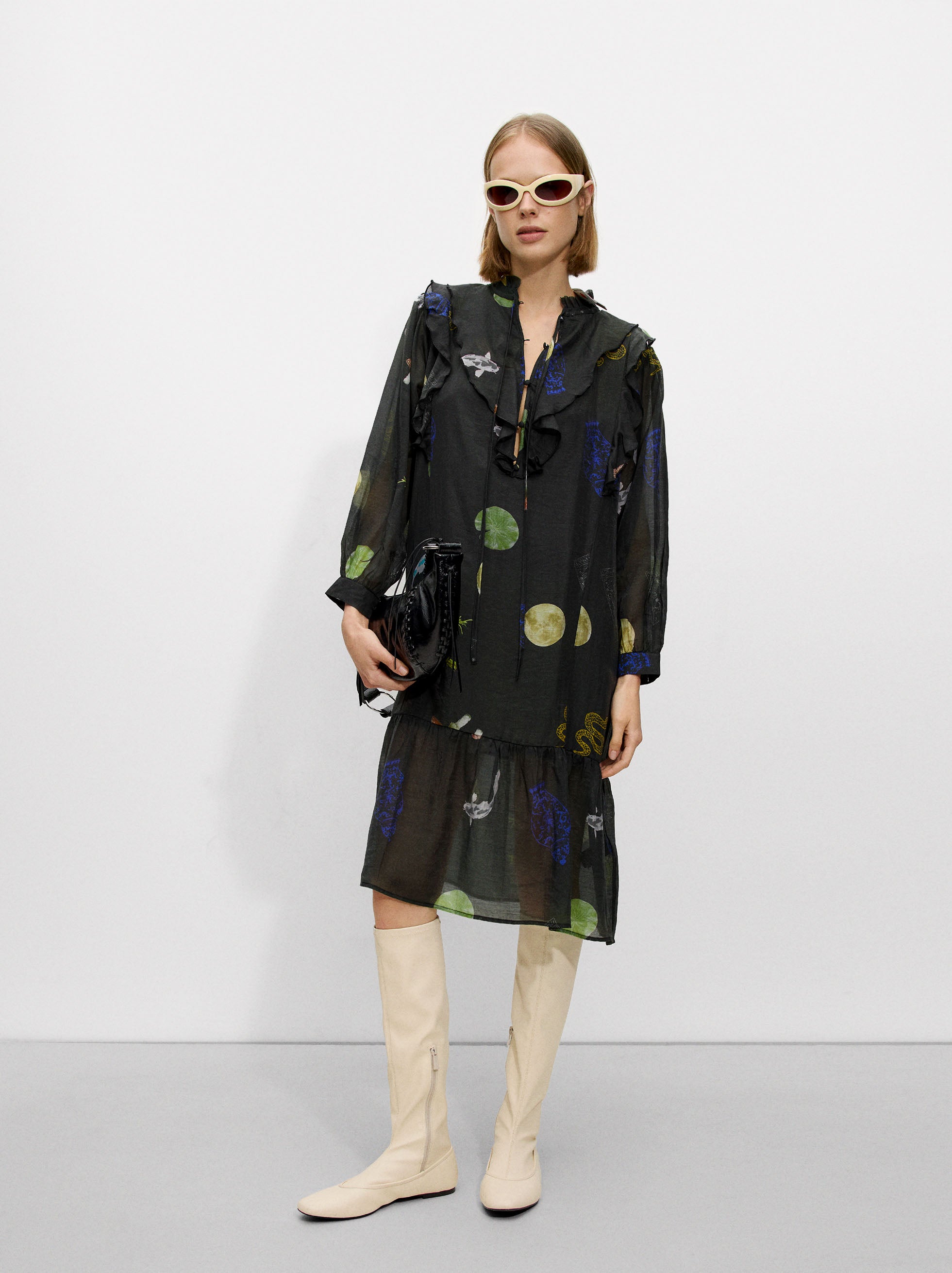 Vestido Midi Estampado