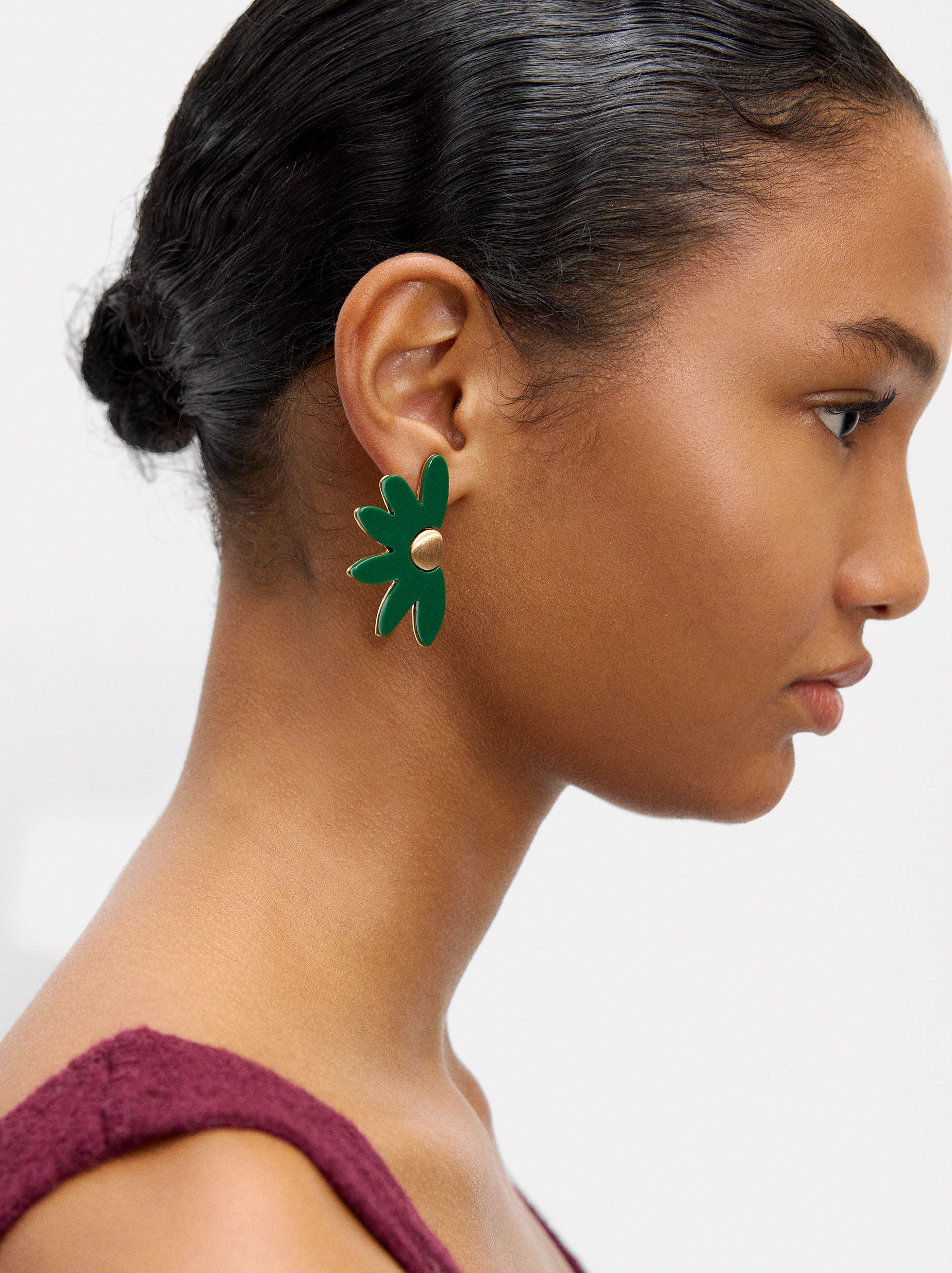 Aretes Media Flor