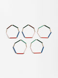 Set De Pulseras Segmentadas Multicolor