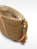 Cartera Tipo Bucket Efecto Rafia