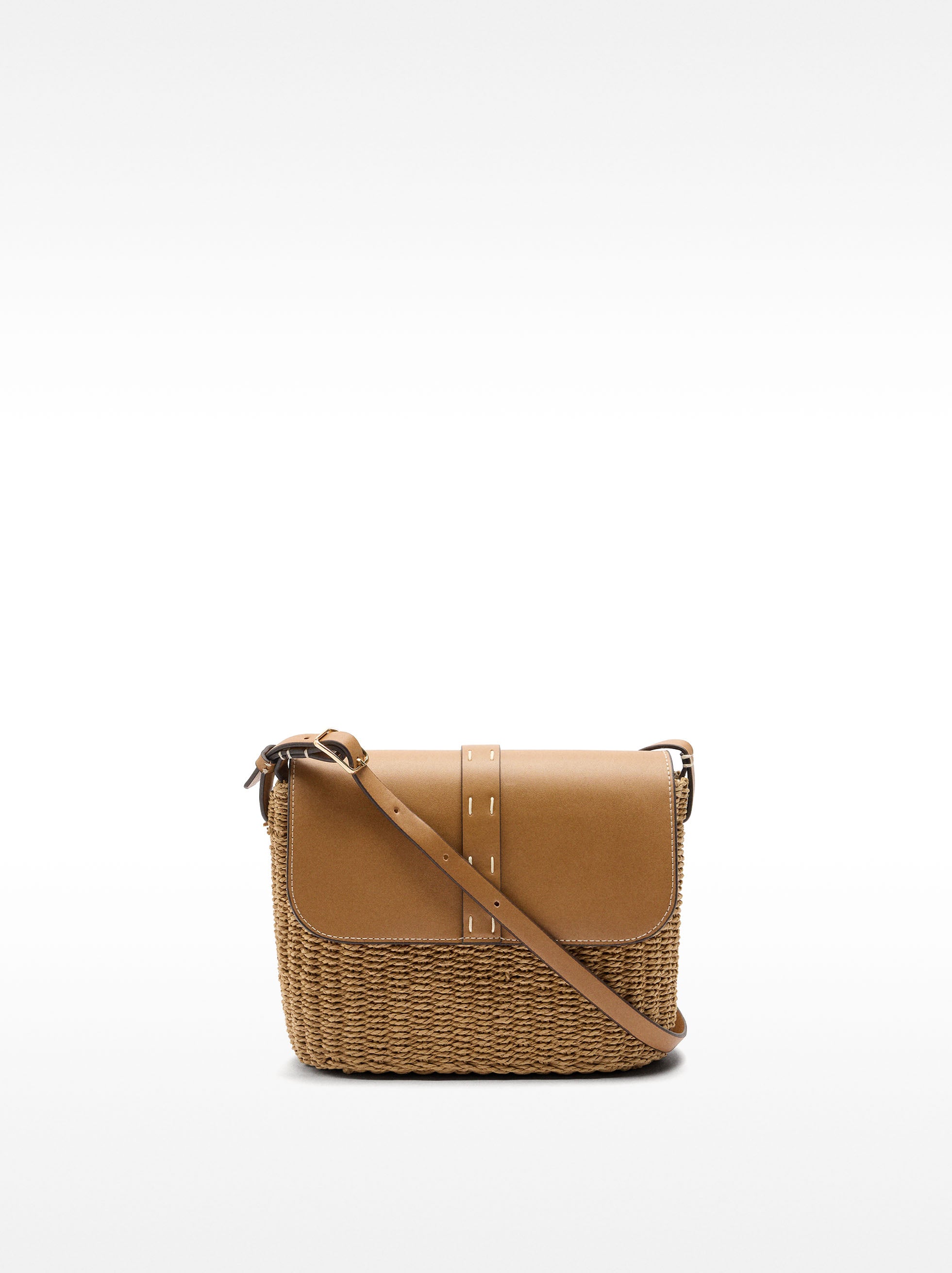 Cartera De Bandolera Efecto Rafia