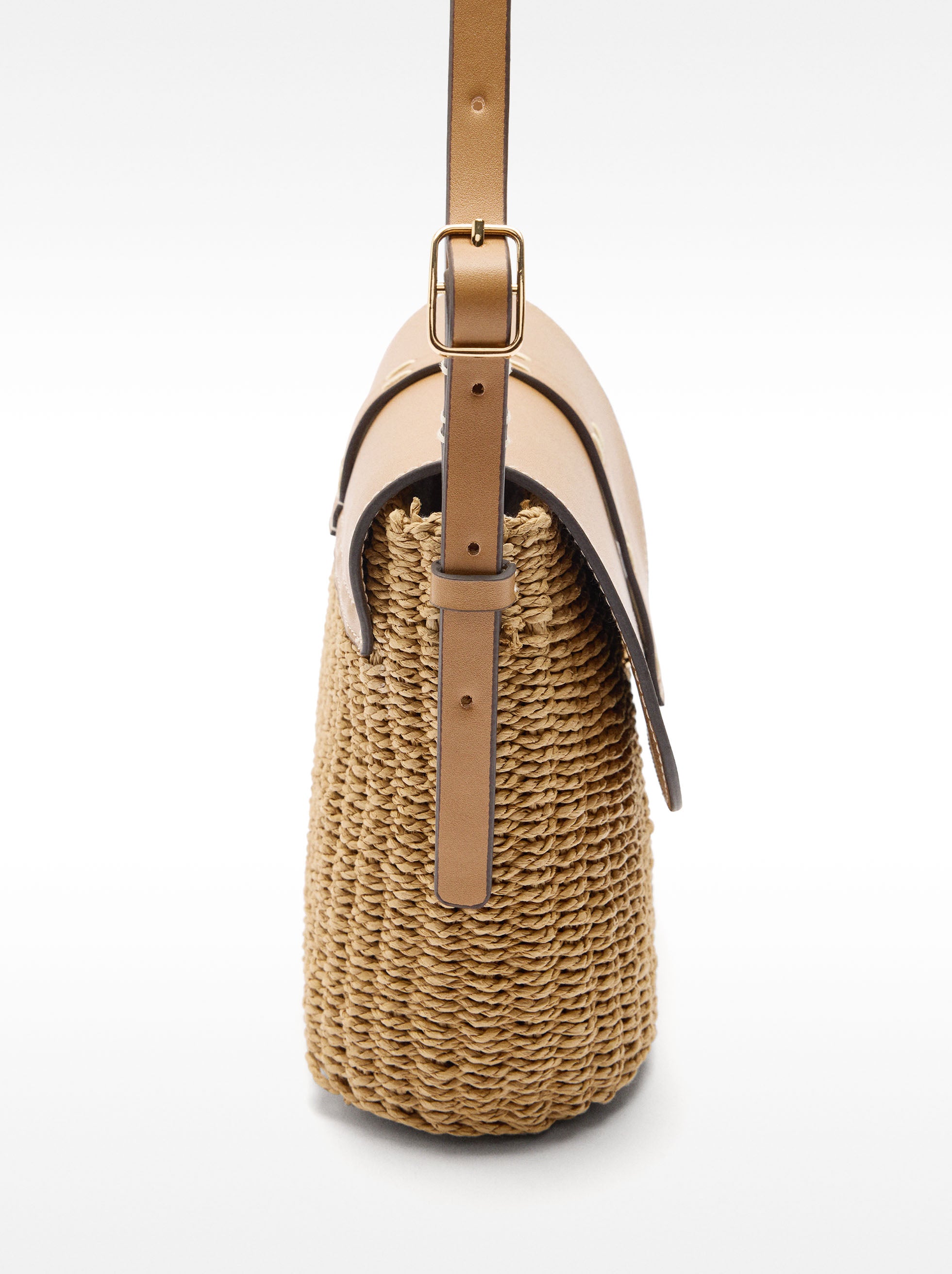 Cartera De Bandolera Efecto Rafia