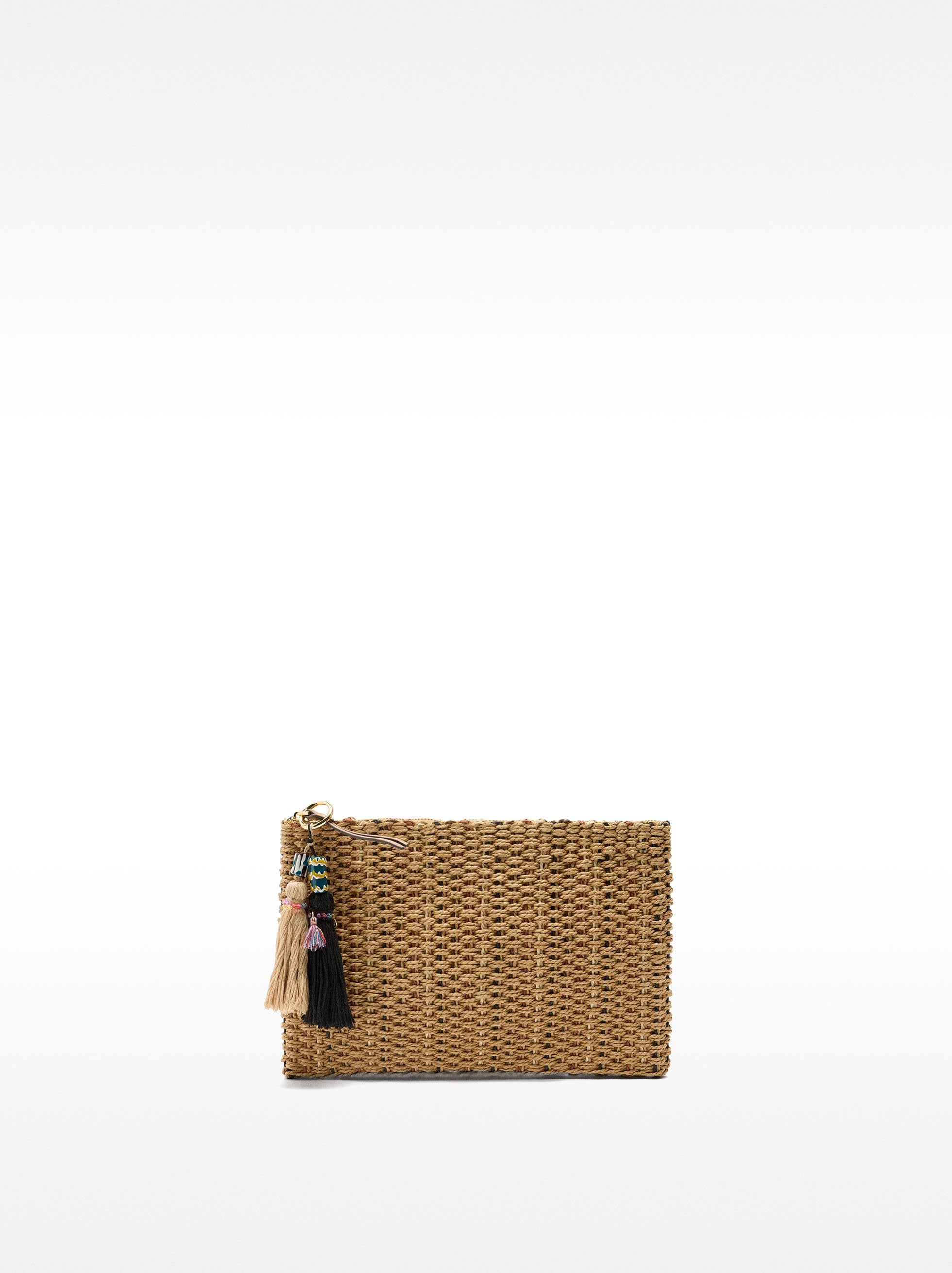 Cartera De Mano Efecto Rafia