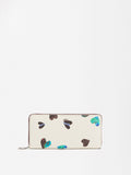 Billetera Estampada Con Corazones