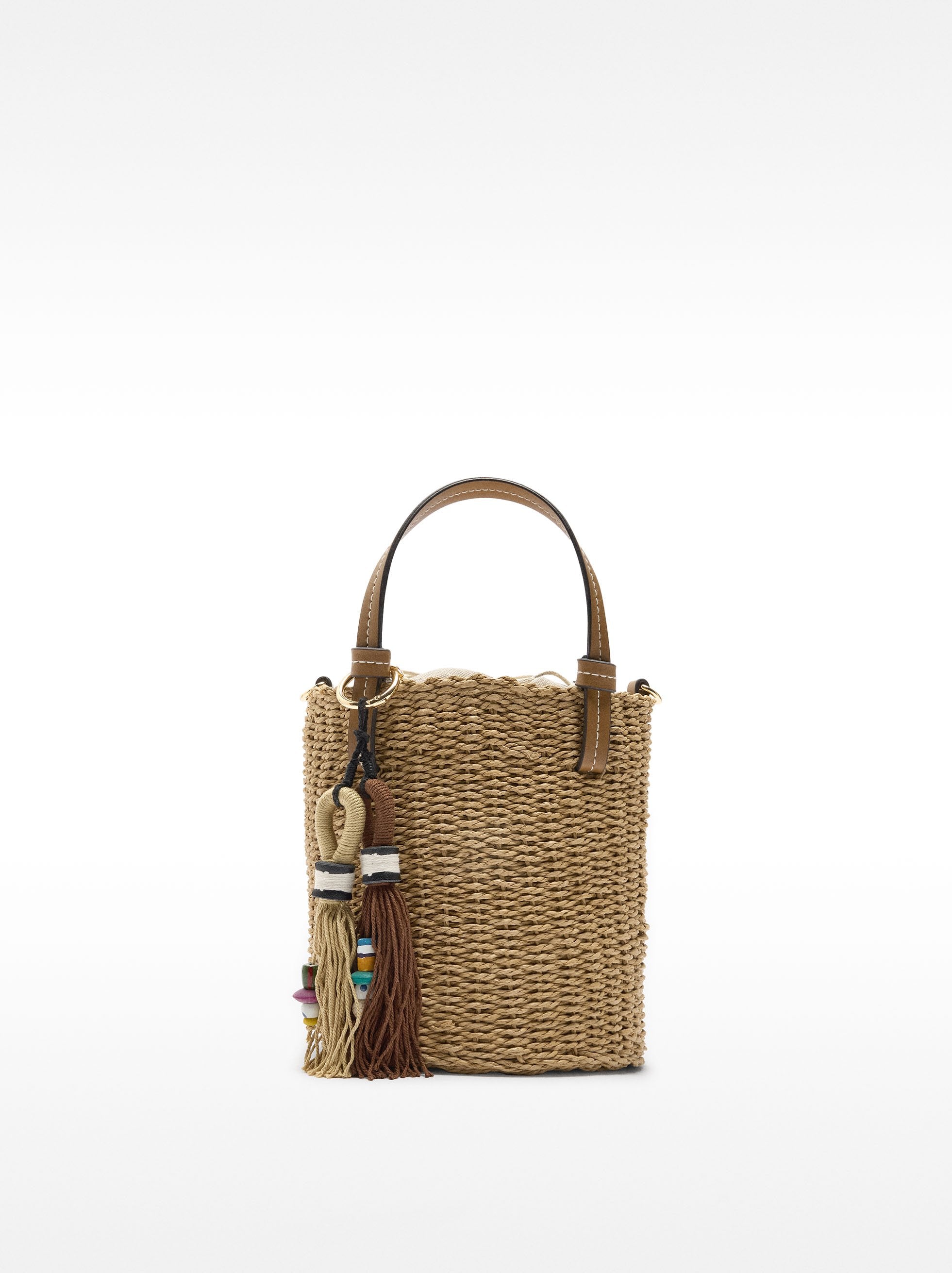 Bolso Bombonera Efecto Rafia