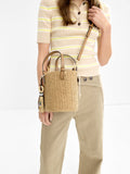Bolso Bombonera Efecto Rafia