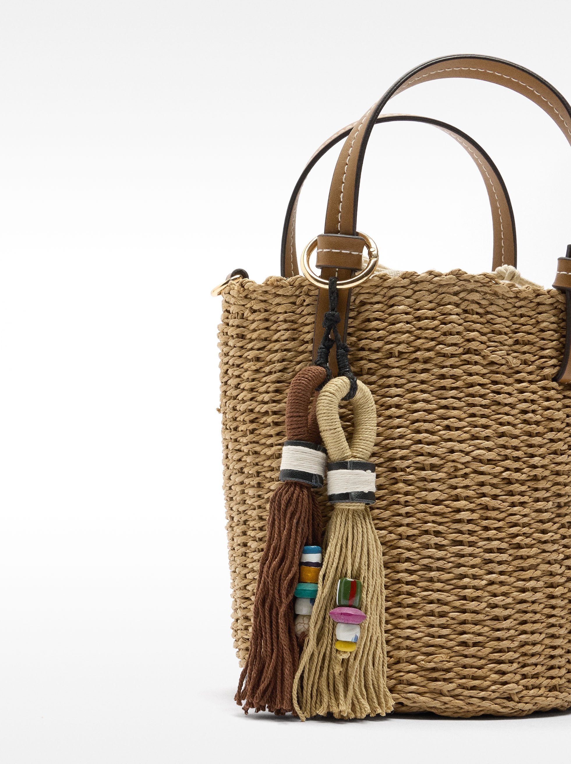 Bolso Bombonera Efecto Rafia