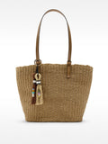 Bolso Hombro Efecto Rafia