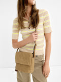 Bolso De Bandolera Efecto Rafia