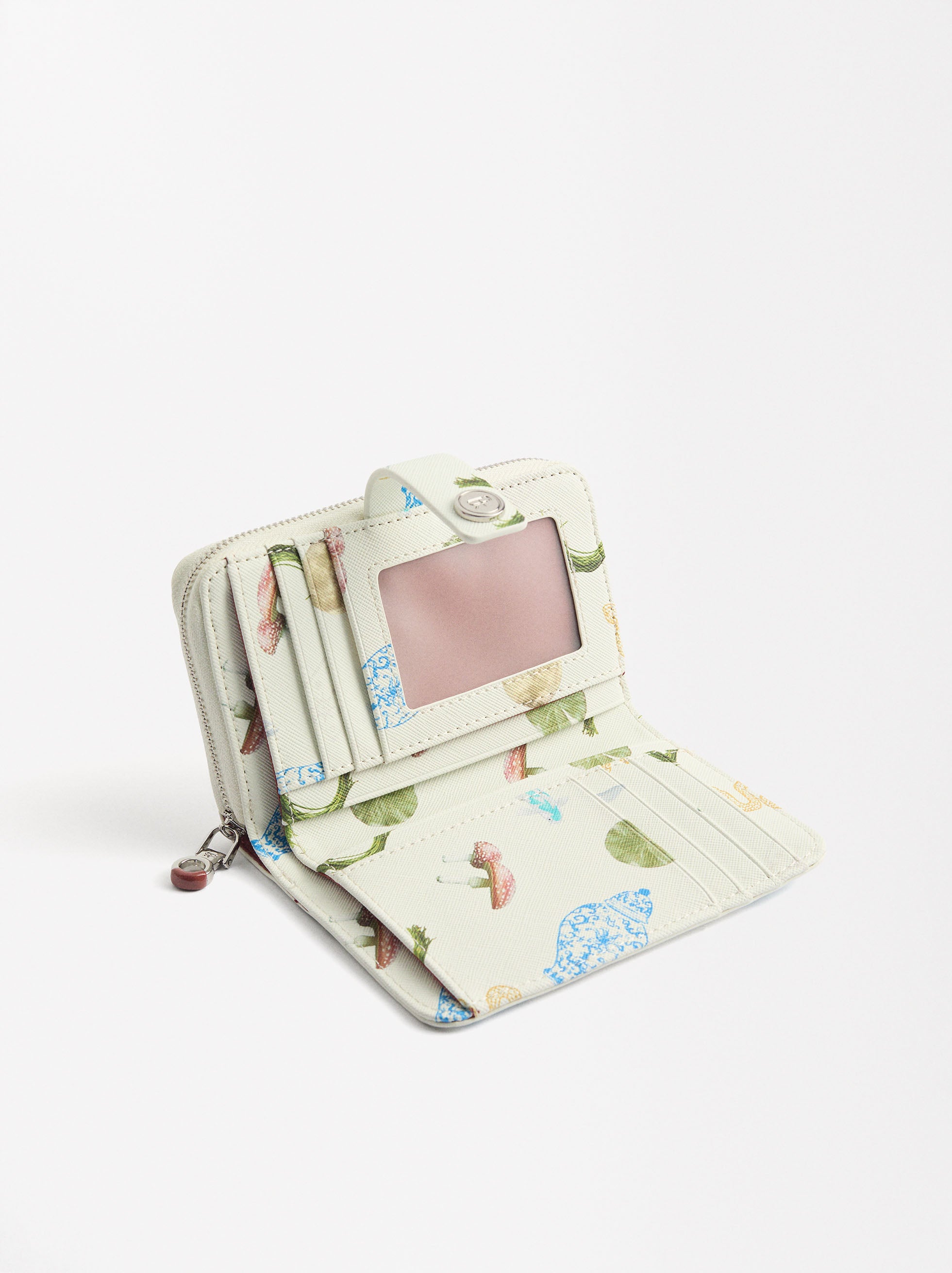 Cartera Estampada Con Textura