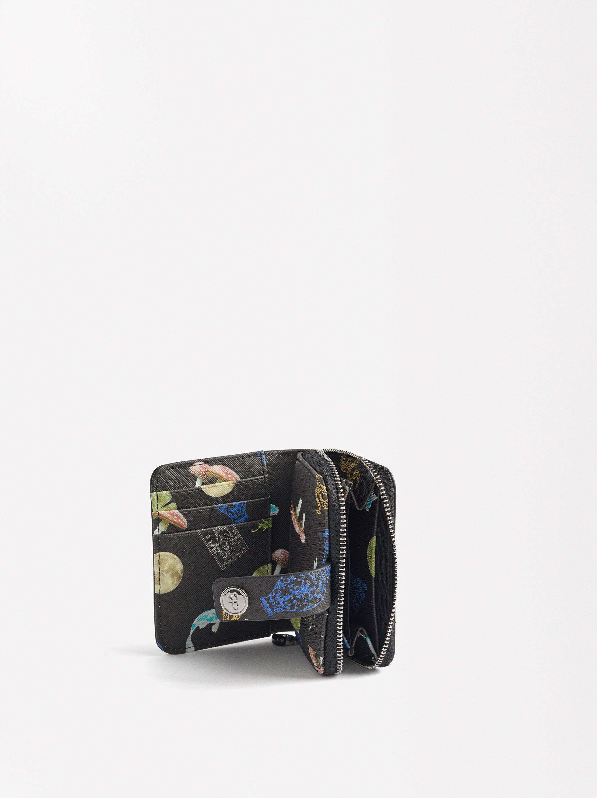 Cartera Estampada Con Textura