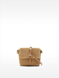 Bolso Bandolera Efecto Rafia Con Solapa