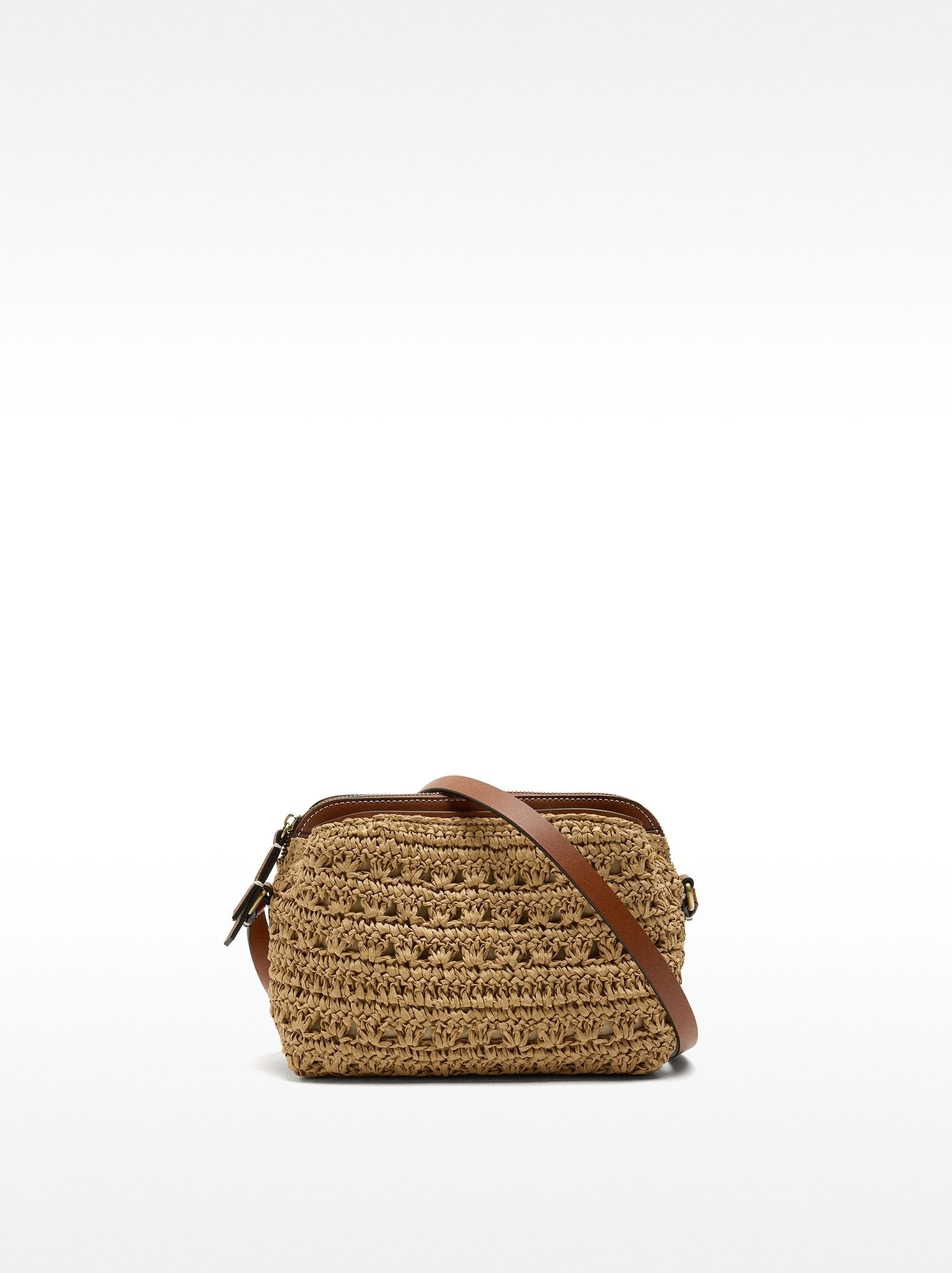 Bolso Bandolera Efecto Rafia