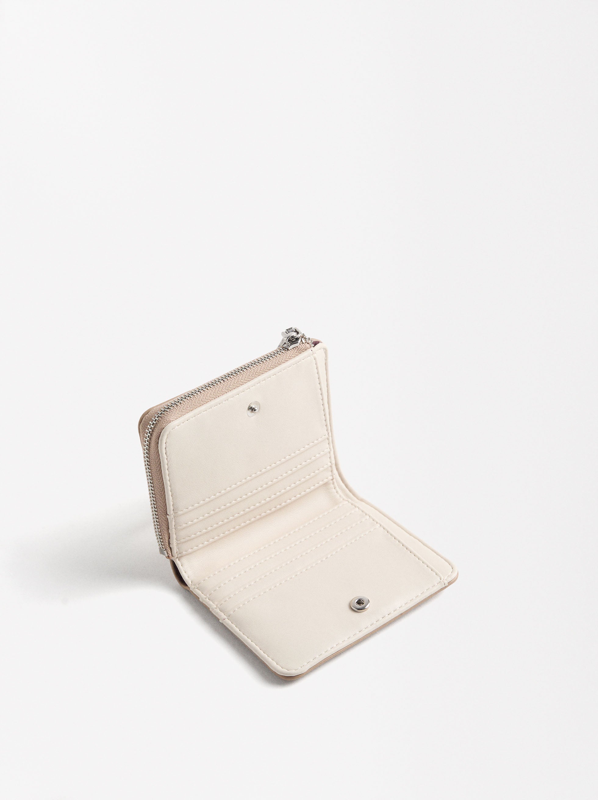 Cartera Bicolor Con Textura